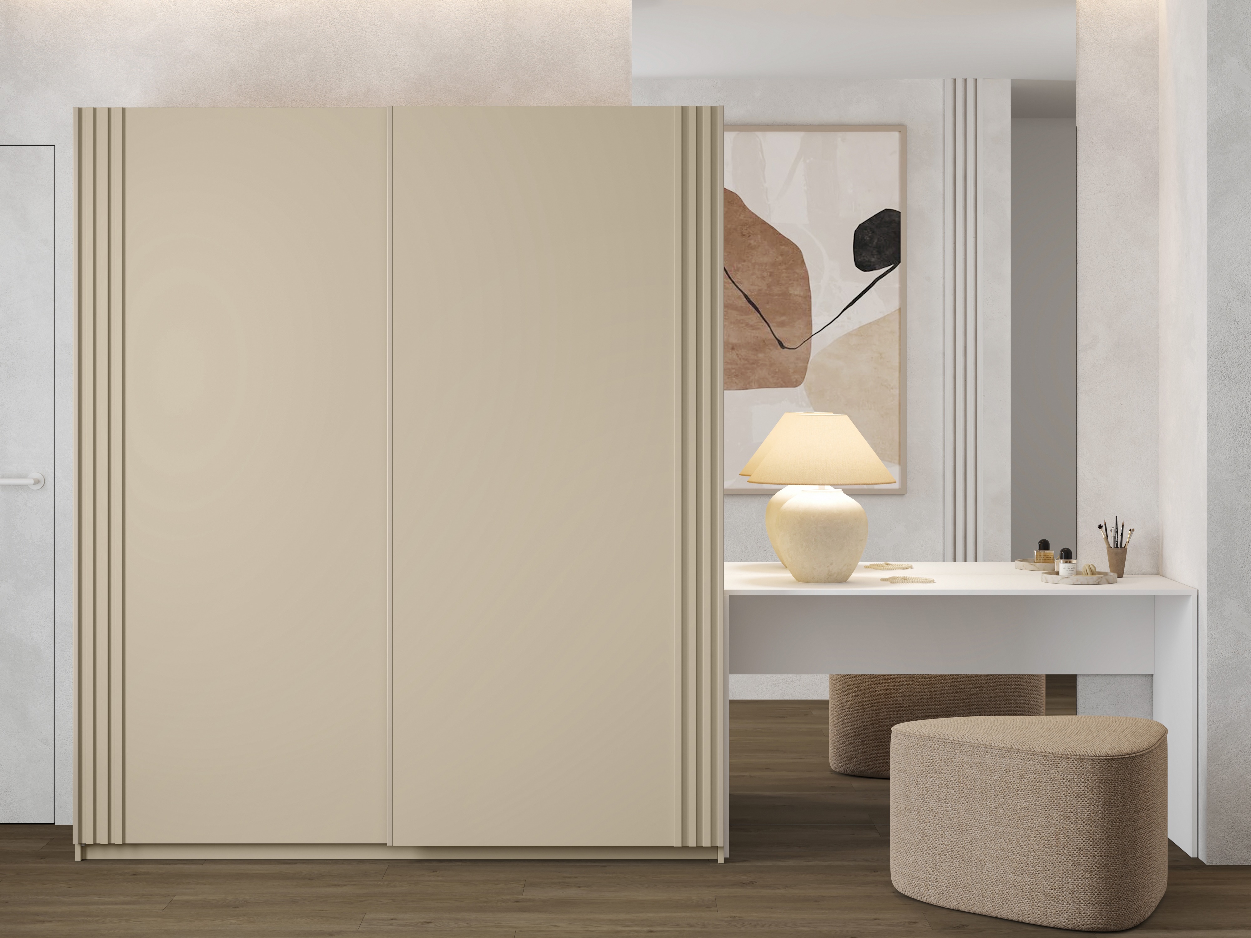 Garderobna omara Austin 372 (Bež)