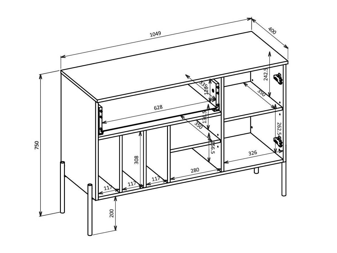 Komoda Levtenu 112 (Hrast)