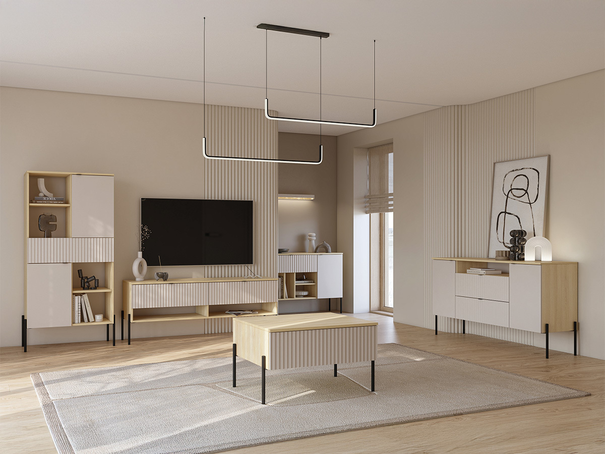 TV-omarica Levtenu 109 (Hrast + Kašmir)