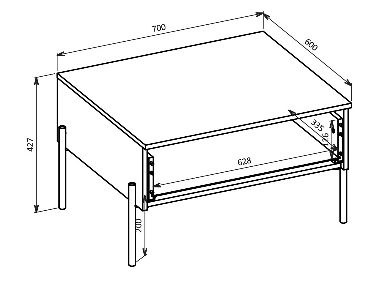 Komplet za dnevno sobo Levtenu 118 (Hrast)