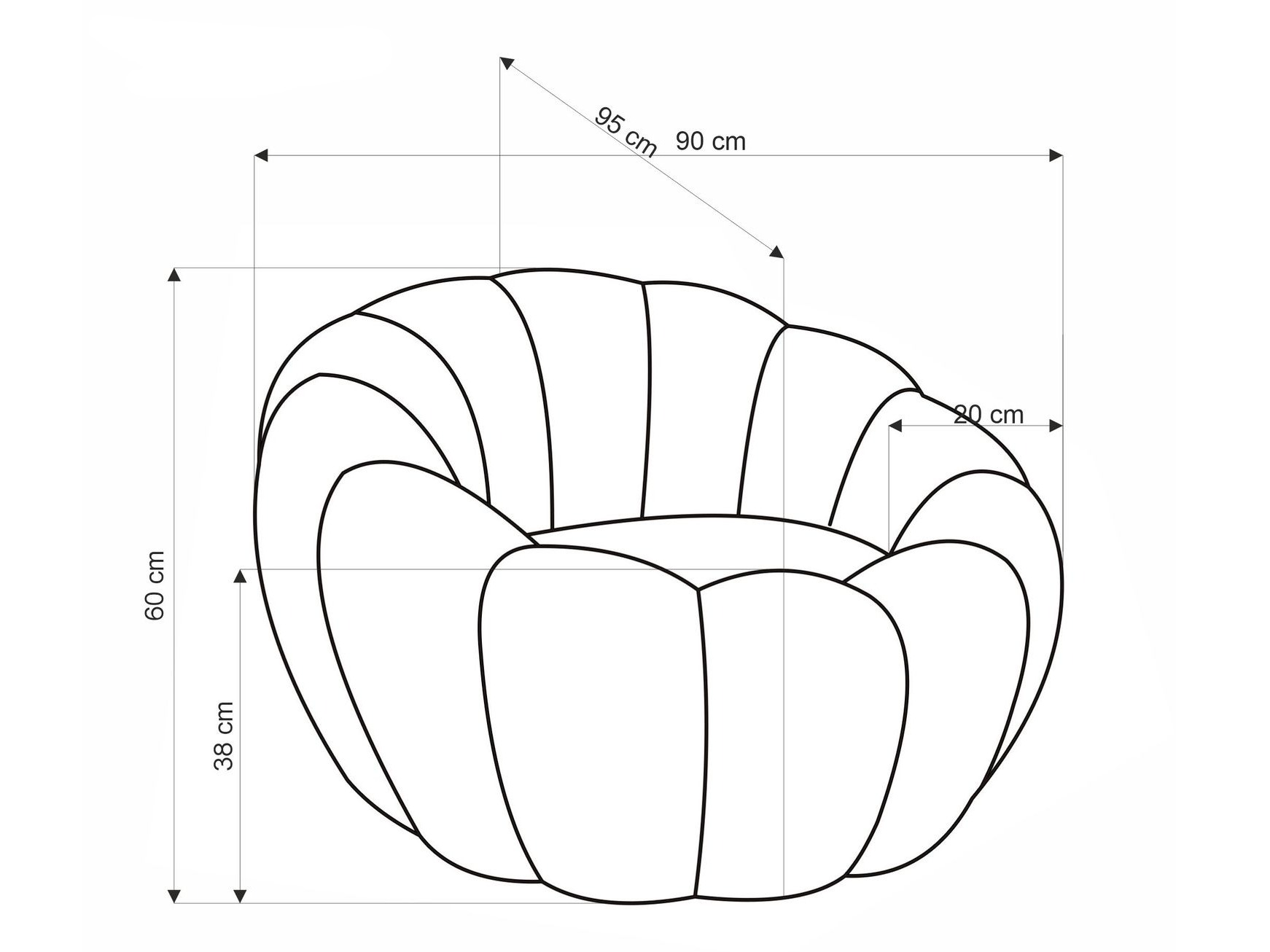 Fotelj Houston 2018 (Rumena)