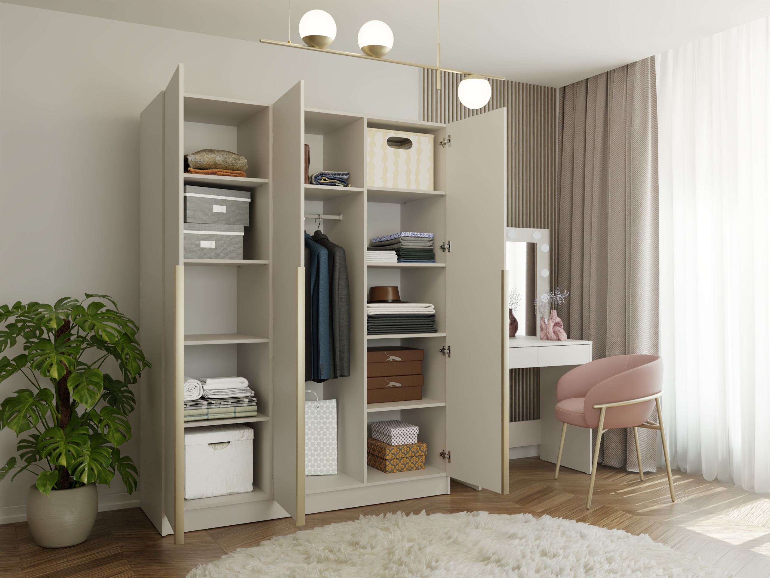 Garderobna omara Mandeville 369 (Kašmir + Zlata)