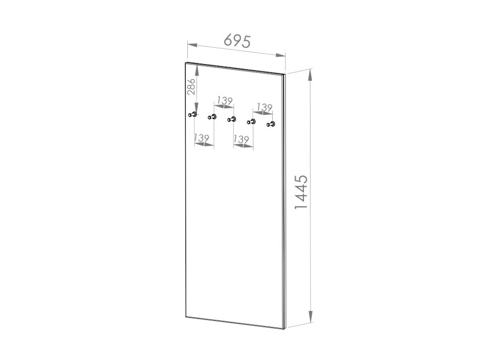 Obešalnik Fiolevo 103