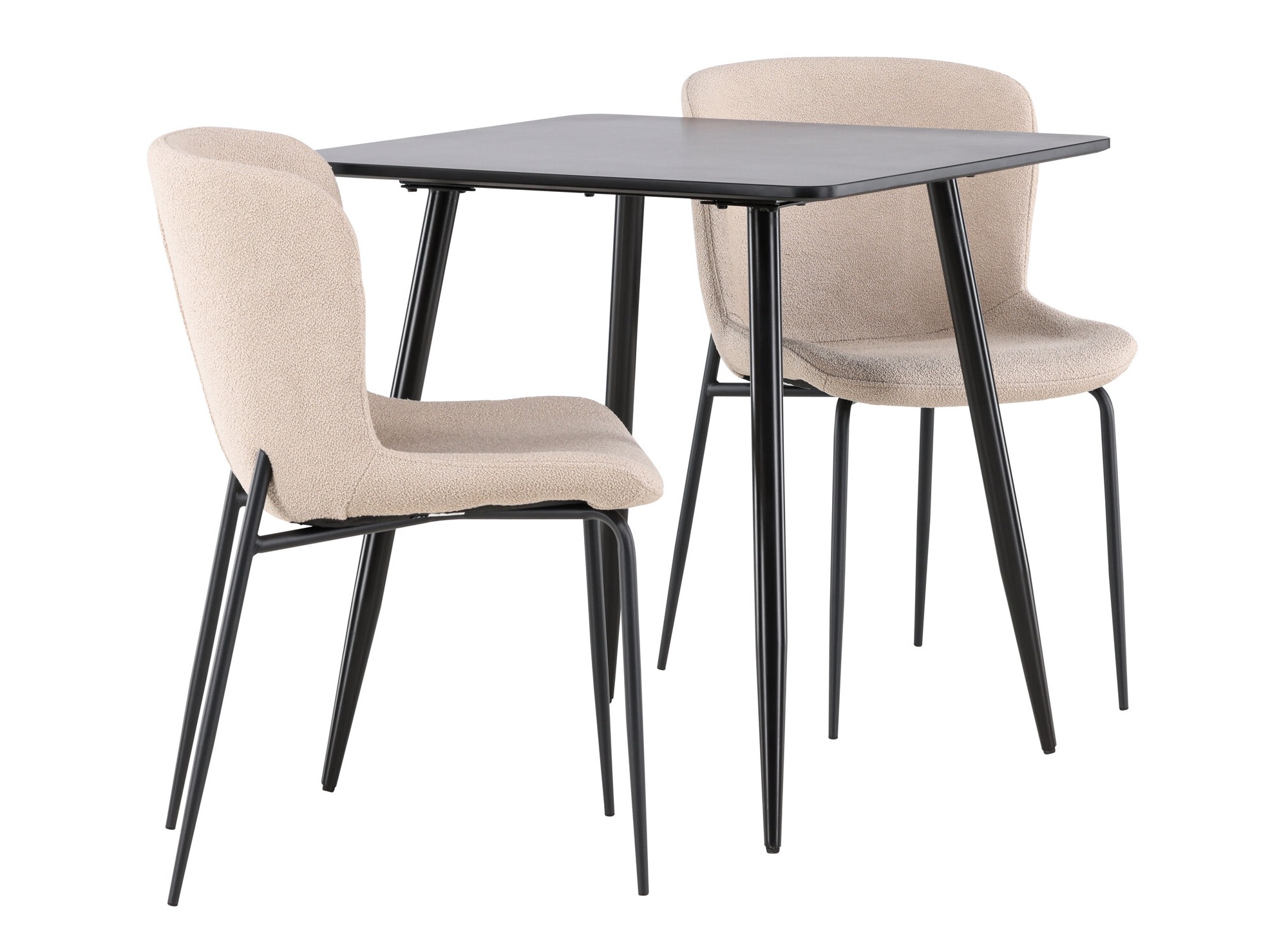 Jedilniški komplet Dallas 4910 (Črna + Bež)