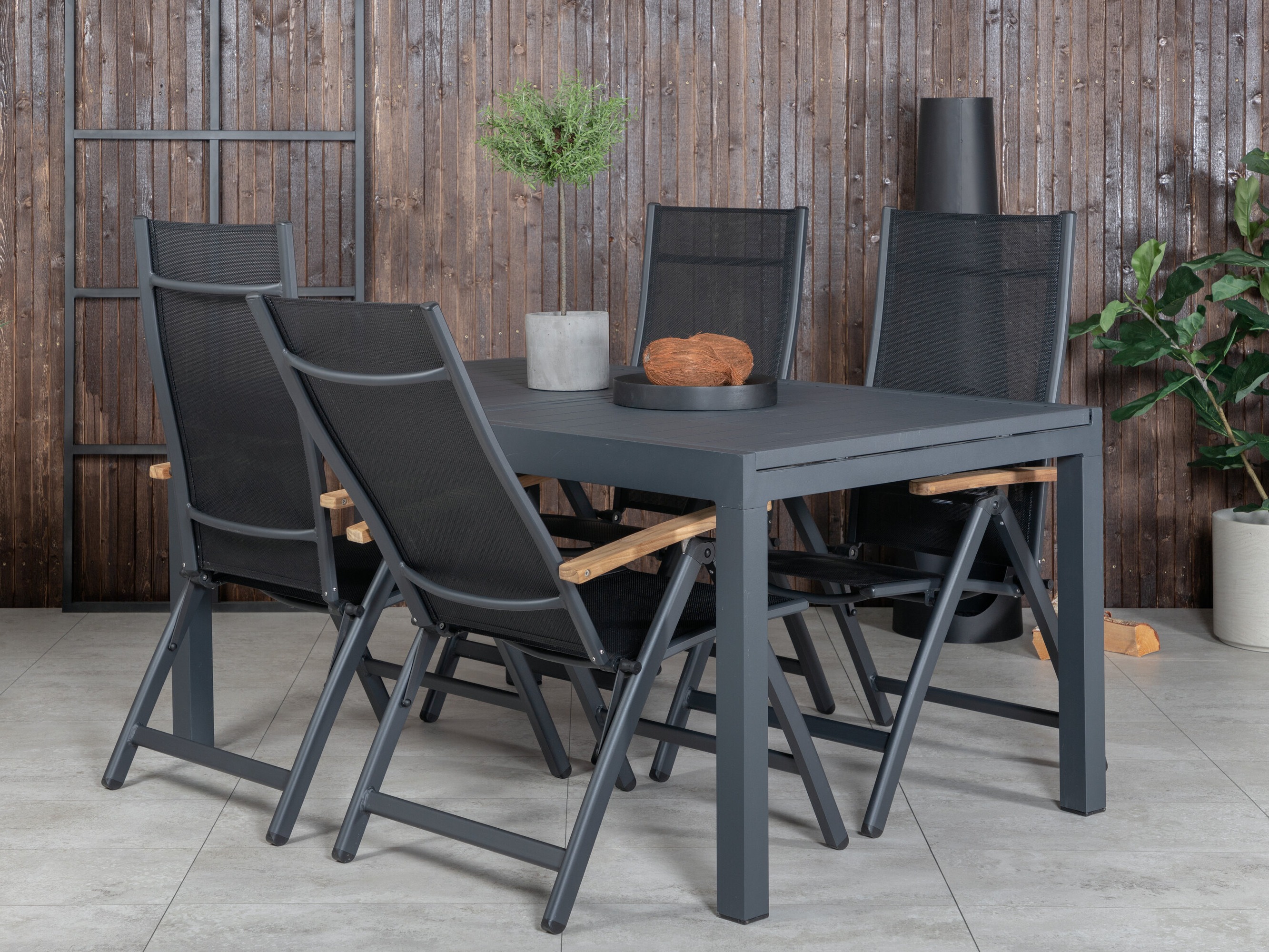 Komplet mize in stolov Dallas 4914