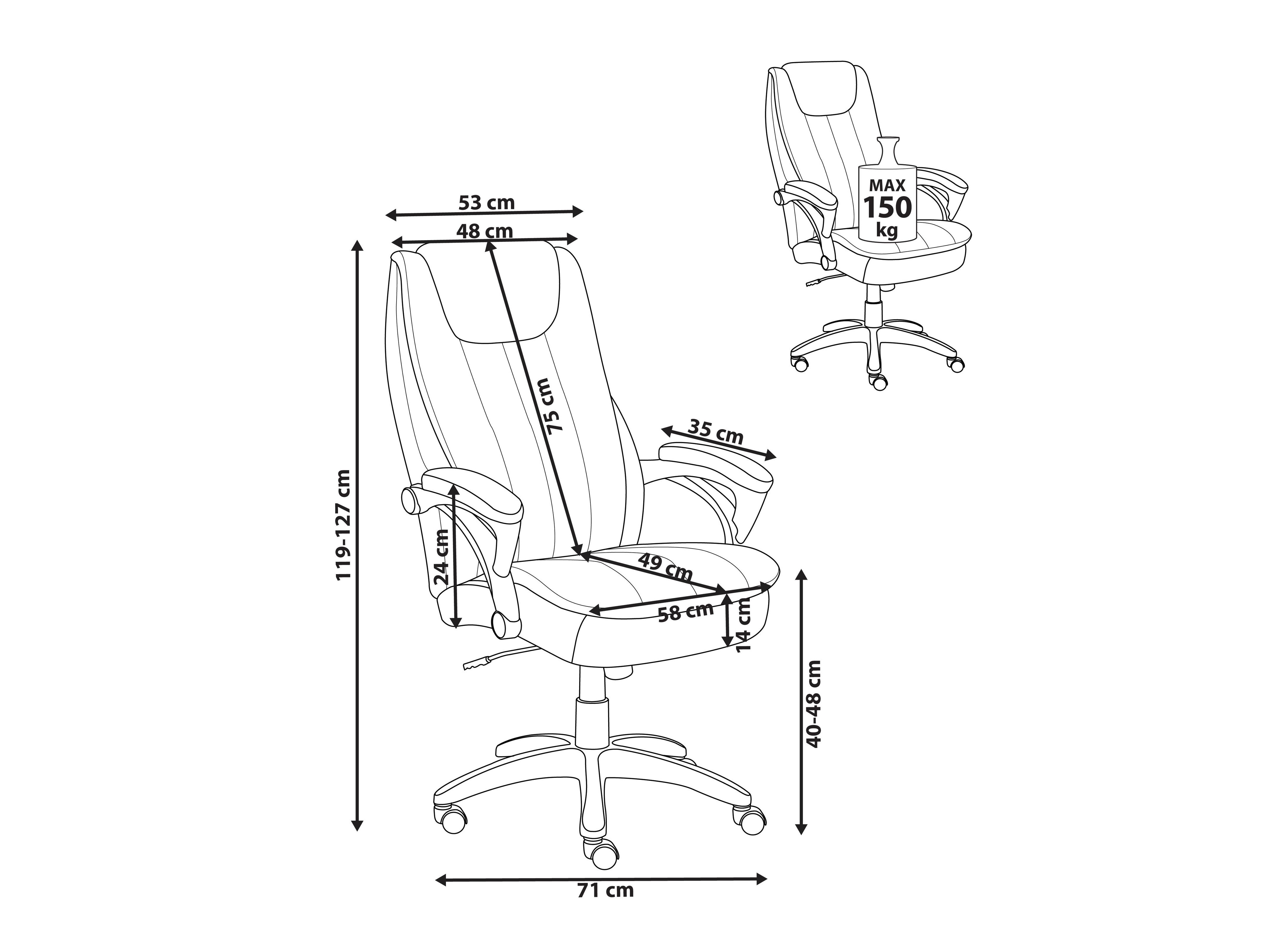 Pisarniški stol Berwyn 2756