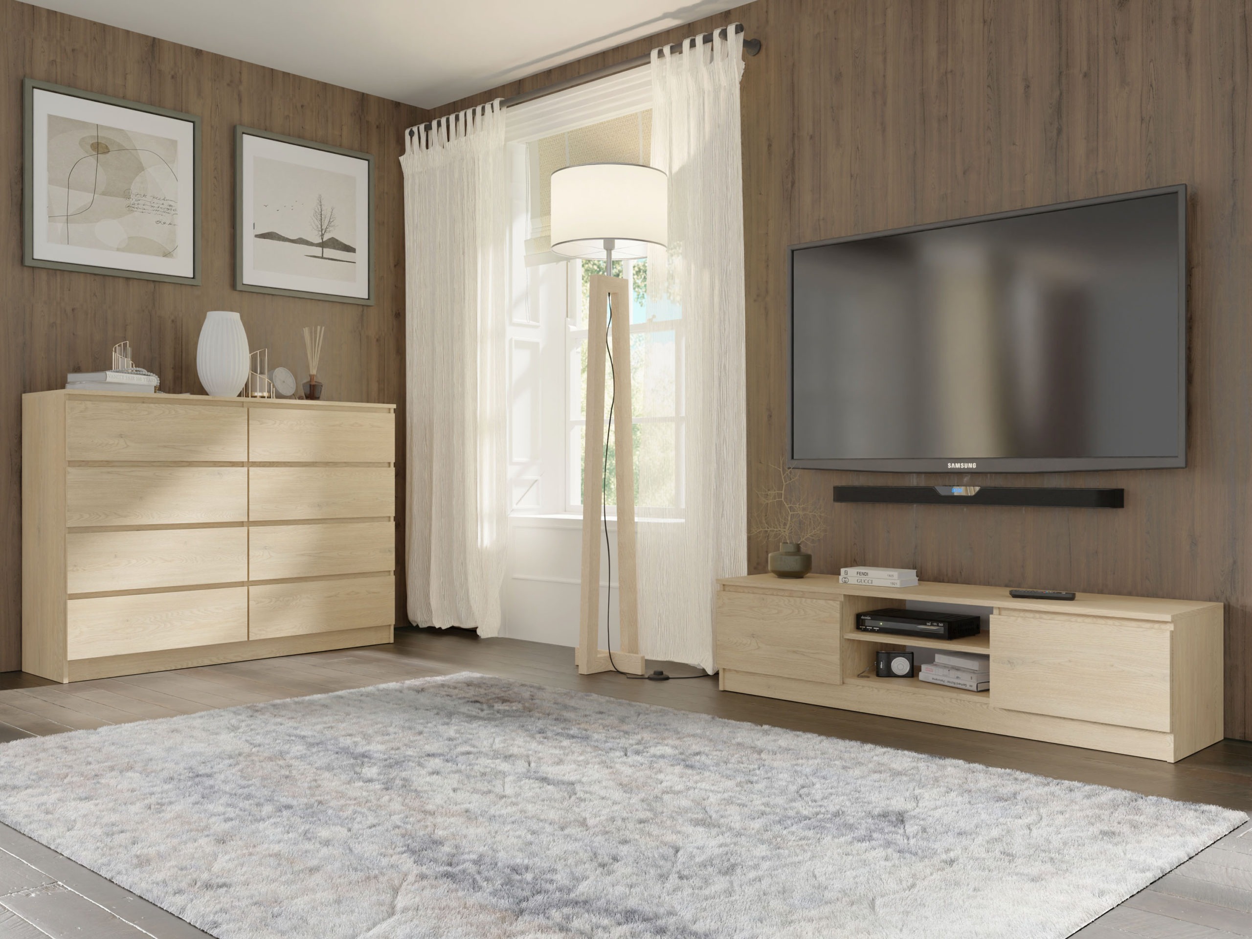 TV-omarica Buffalo 198 (Hrast)