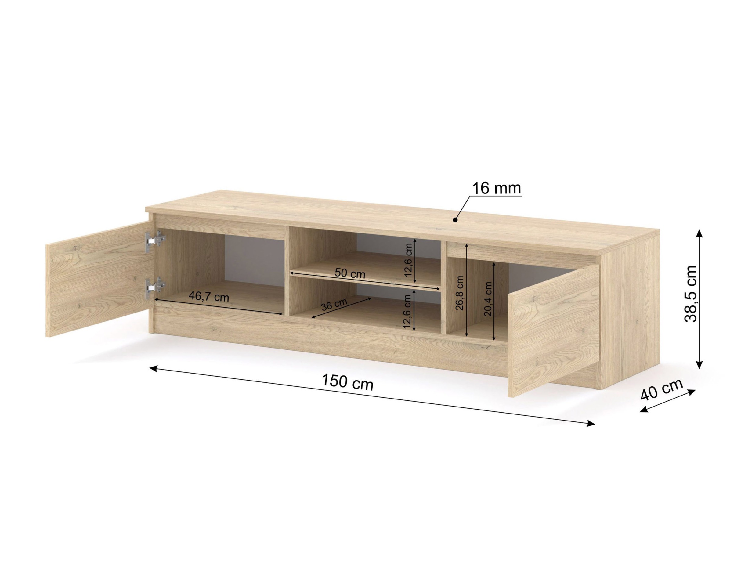 TV-omarica Buffalo 198 (Hrast)