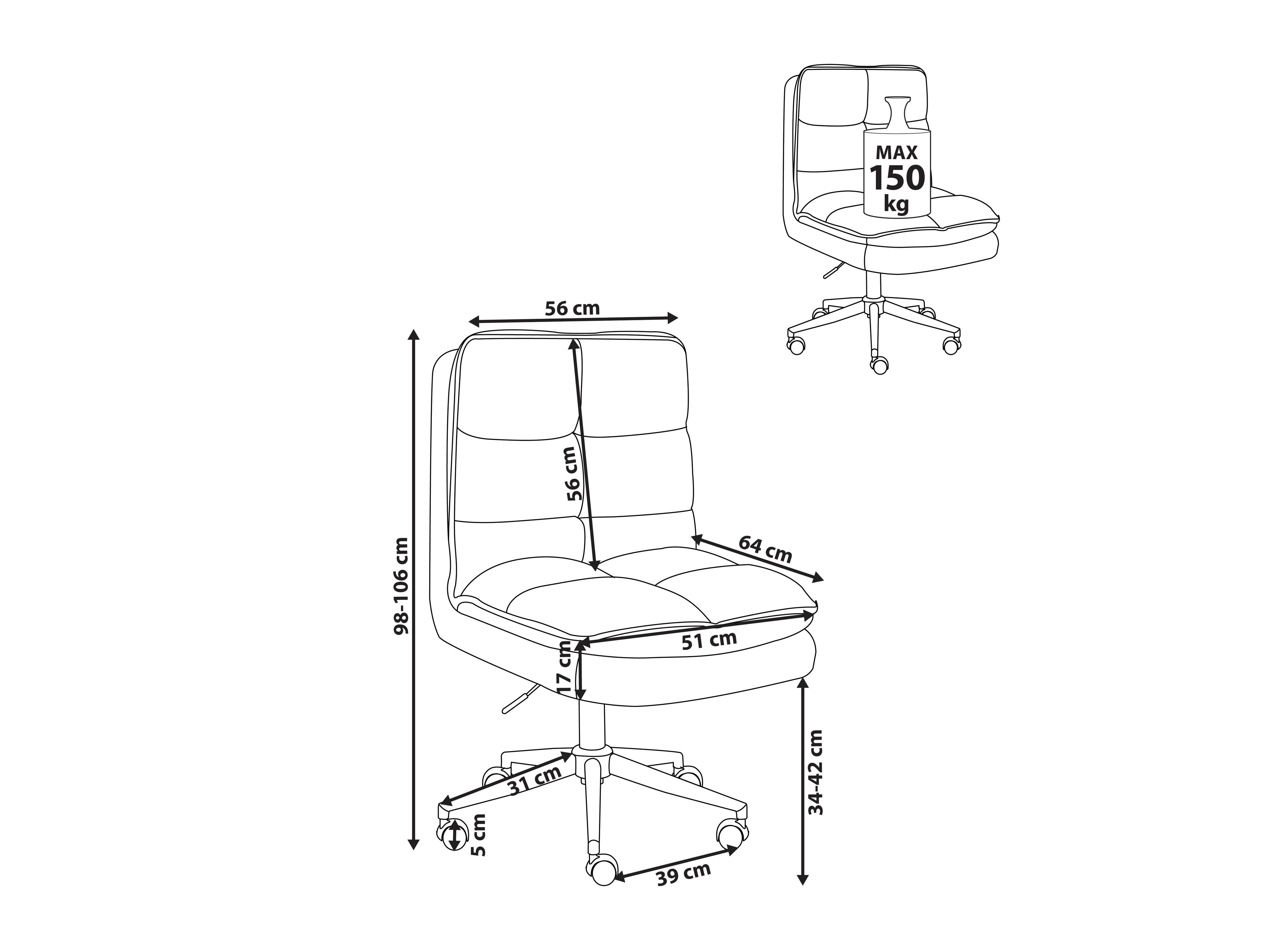 Pisarniški stol Berwyn 2761 (Coral)