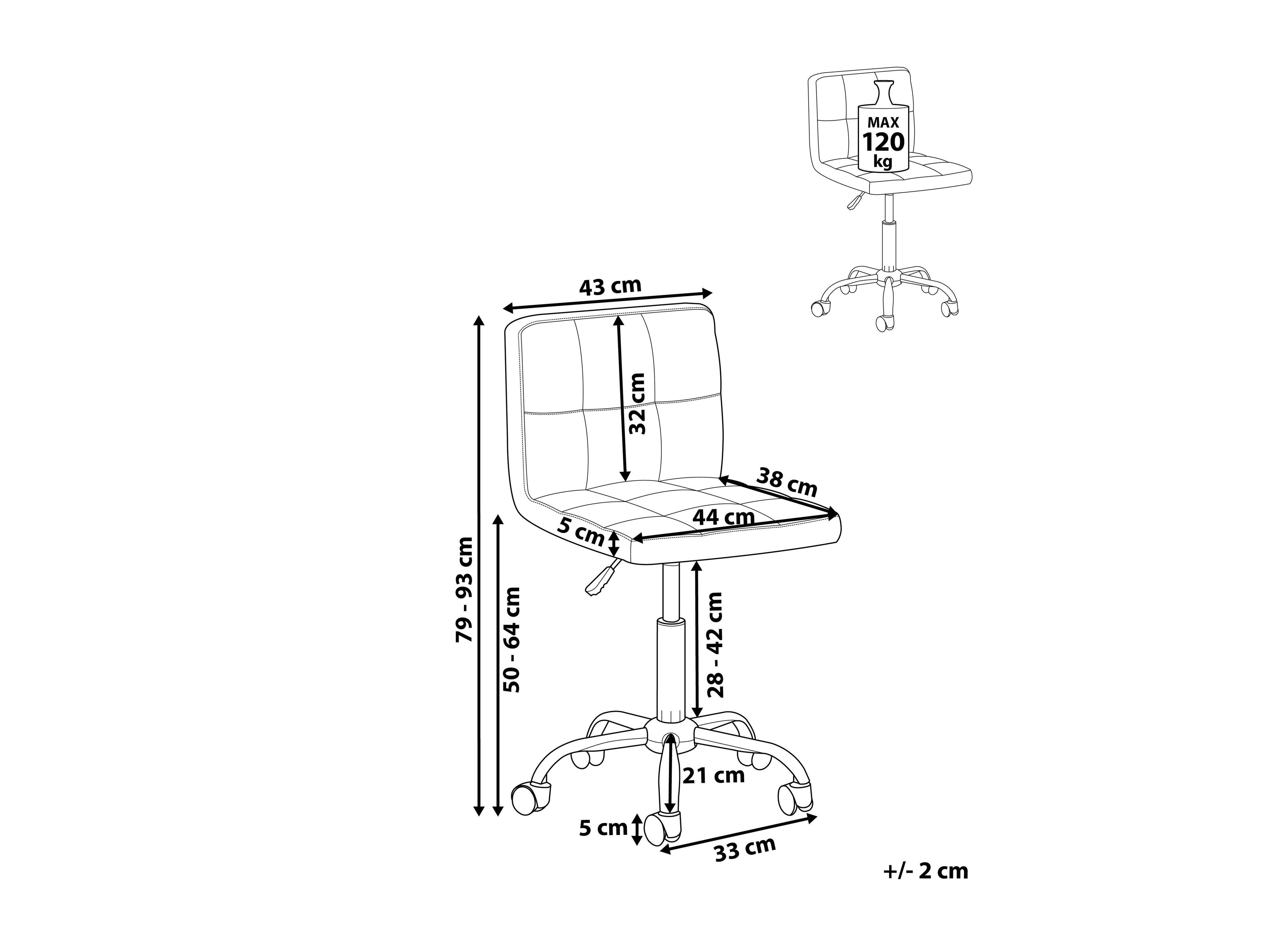 Pisarniški stol Berwyn 879 (Bež)