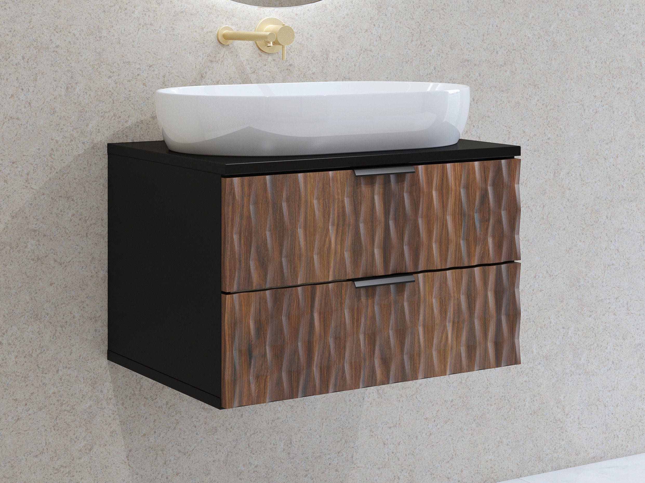 Viseča kopalniška omarica za umivalnik Elitese 102