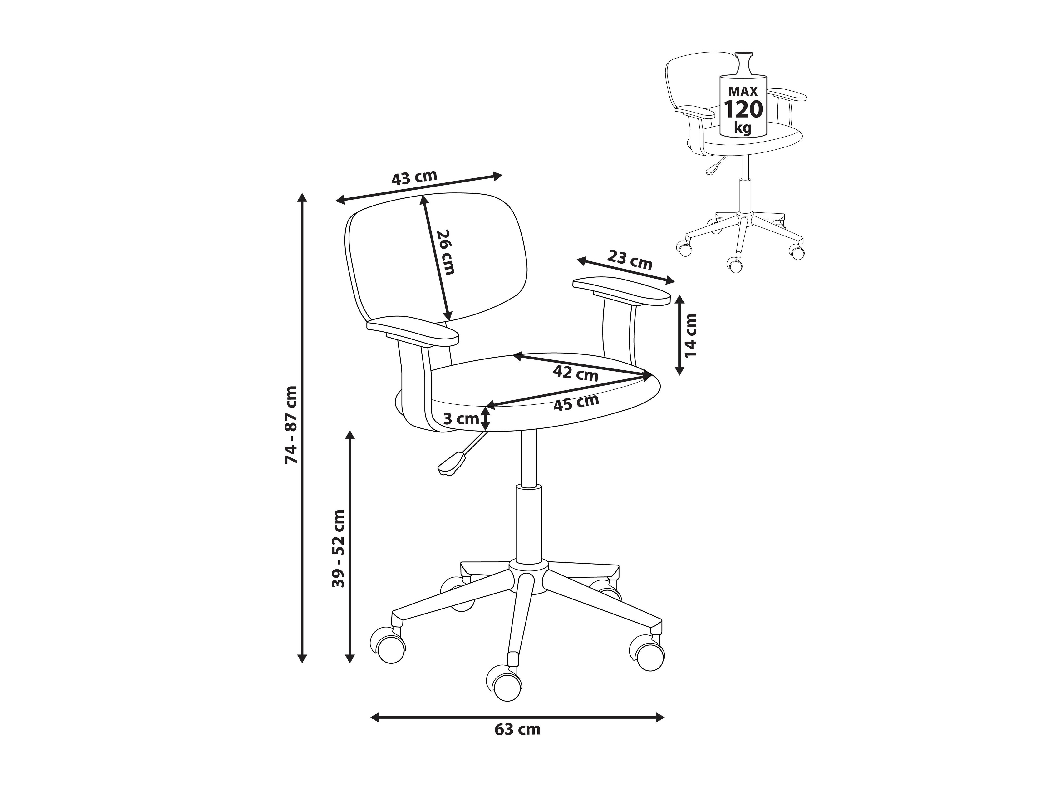 Pisarniški stol Berwyn 2768 (Zelena)