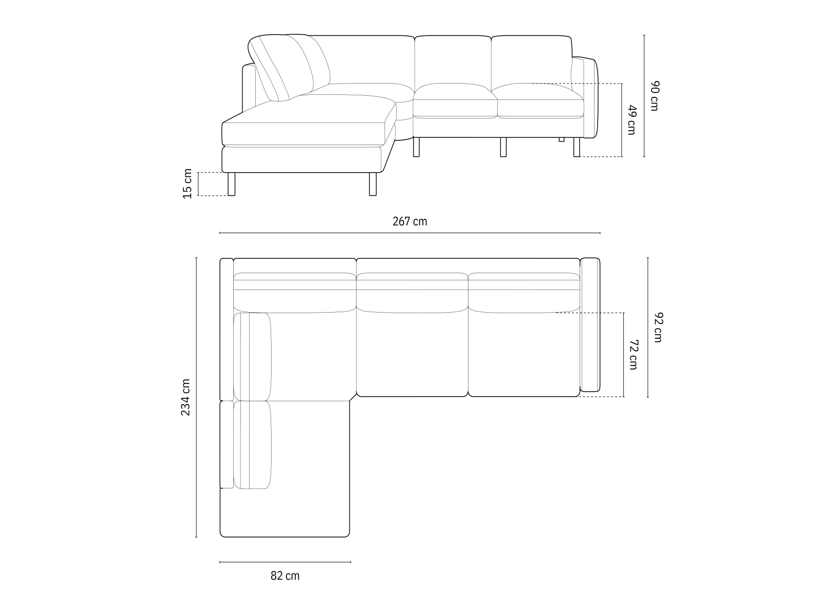 Kotna garnitura Delavie 106 (Paris Steel)