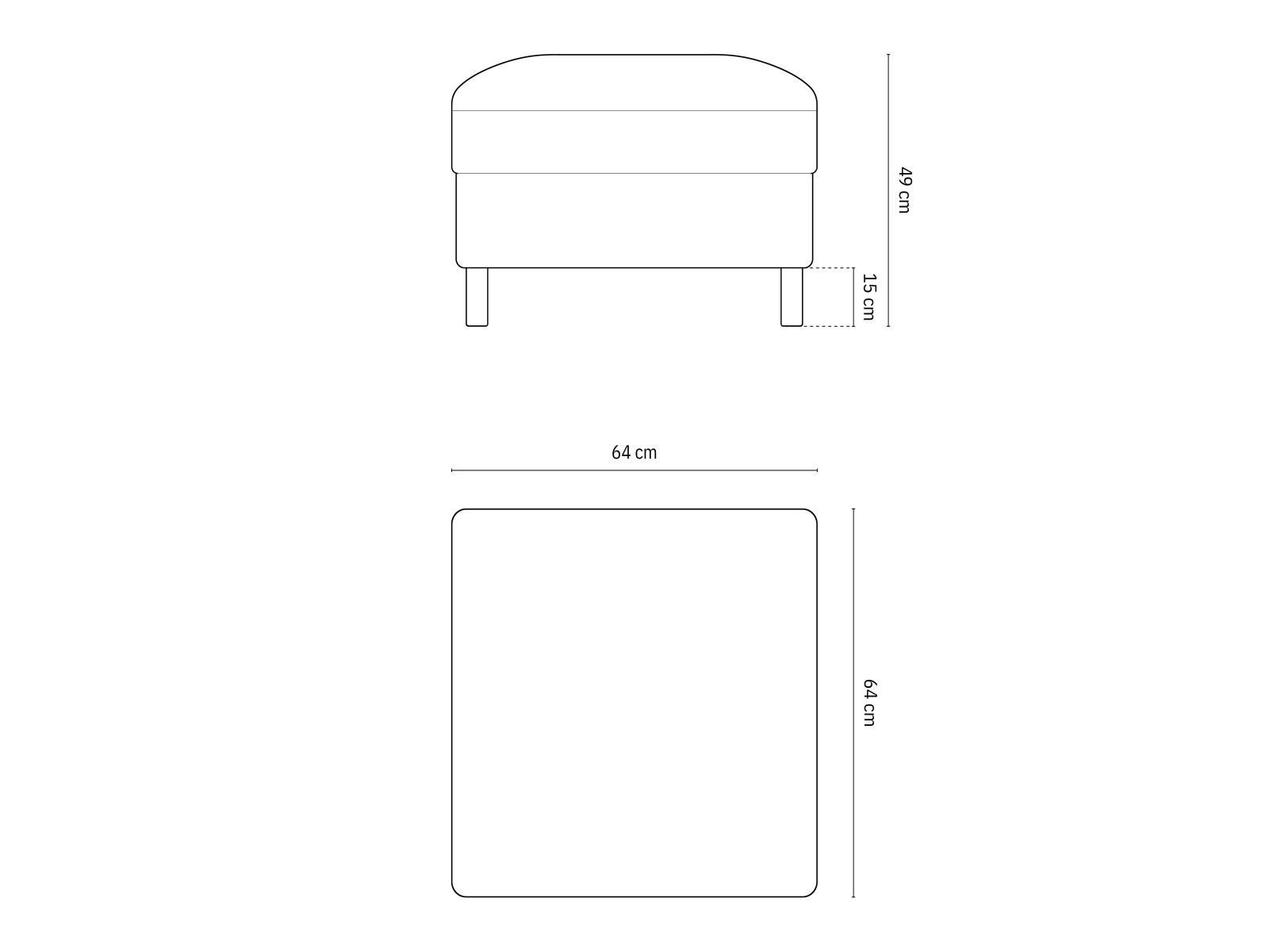 Tabure Delavie 107 (Paris Cream)