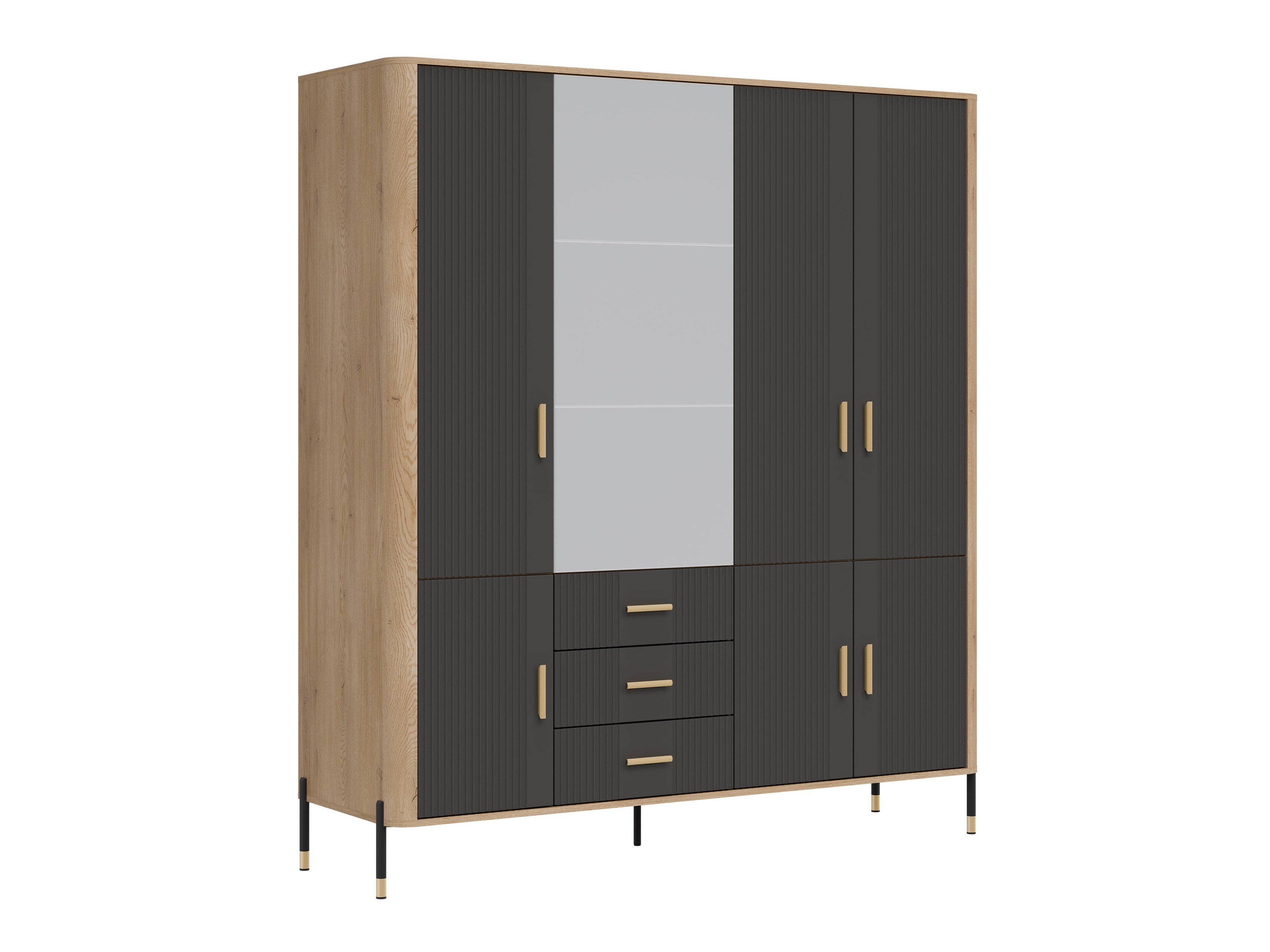 Garderobna omara Flosora 135 (Antracit)