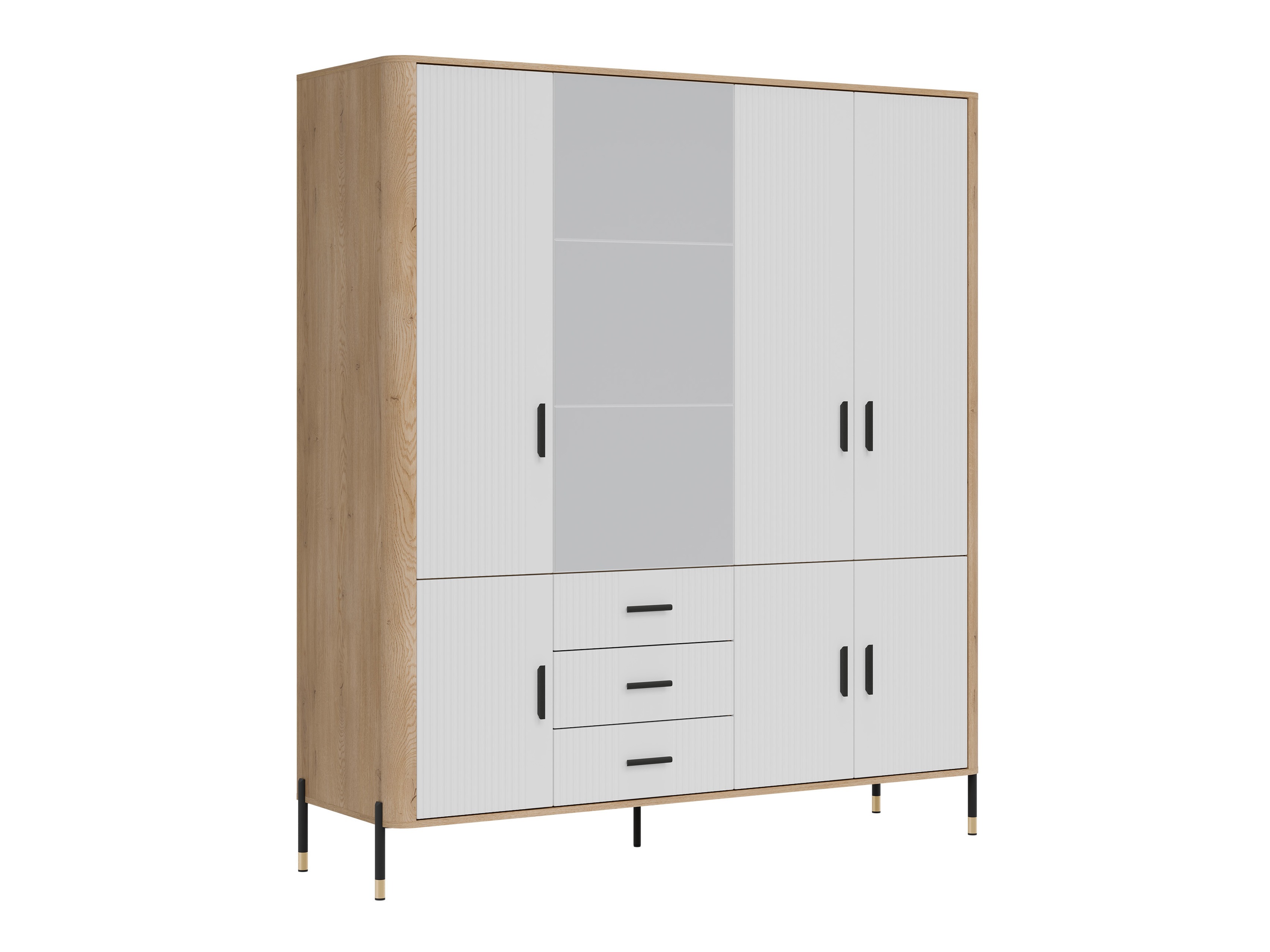 Garderobna omara Flosora 135 (Bela)