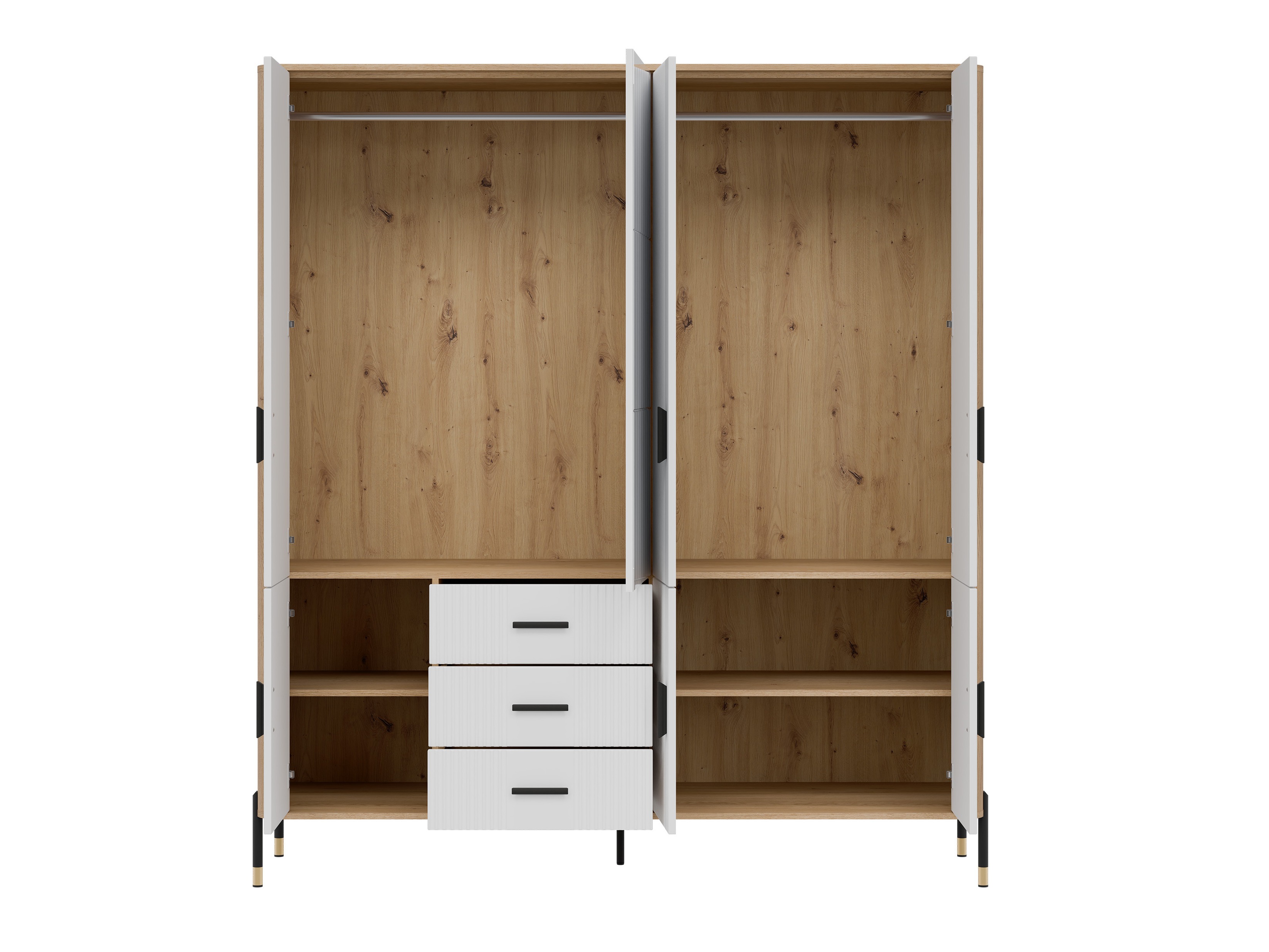 Garderobna omara Flosora 135 (Bela)