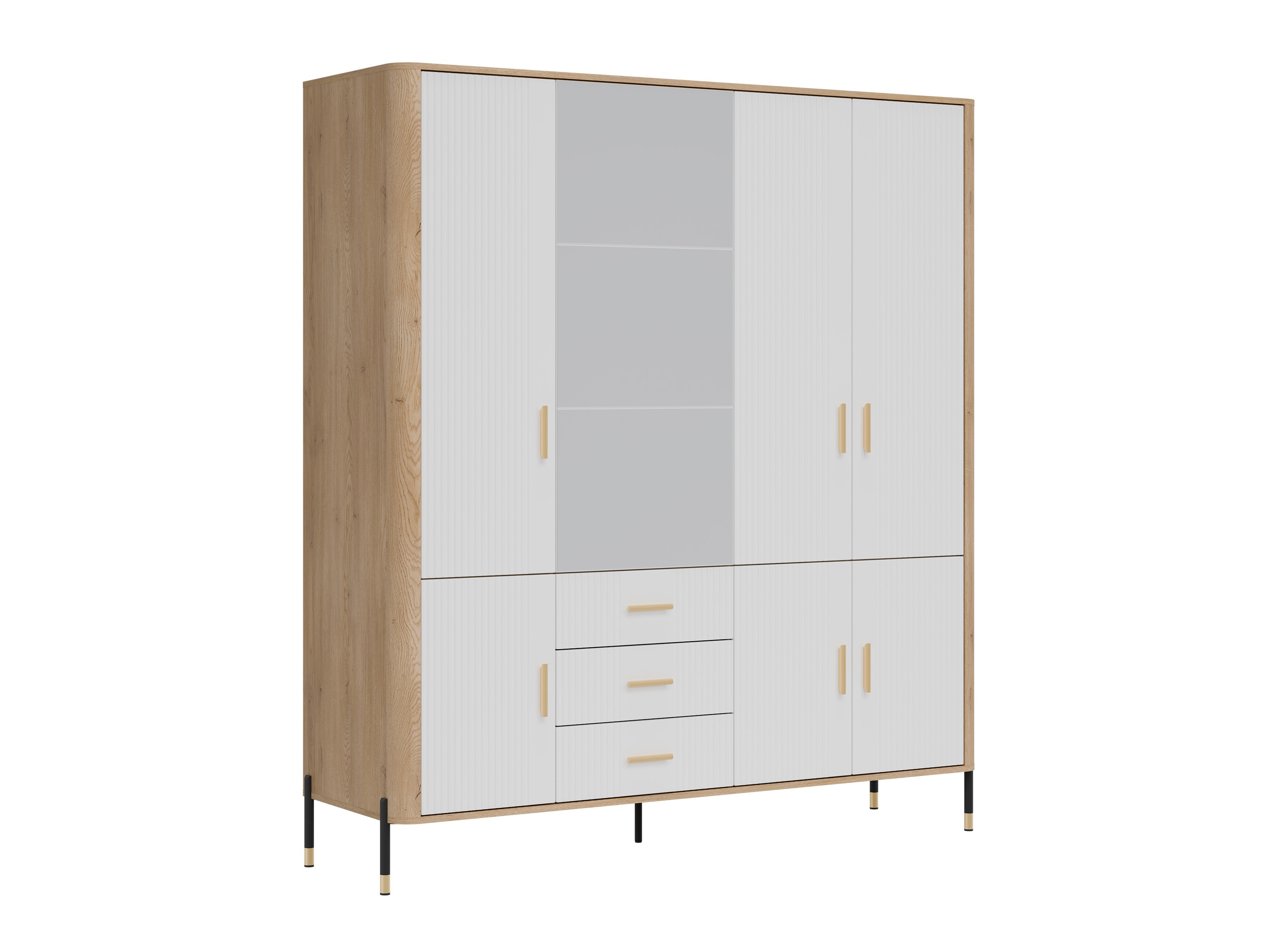 Garderobna omara Flosora 135 (Bela)