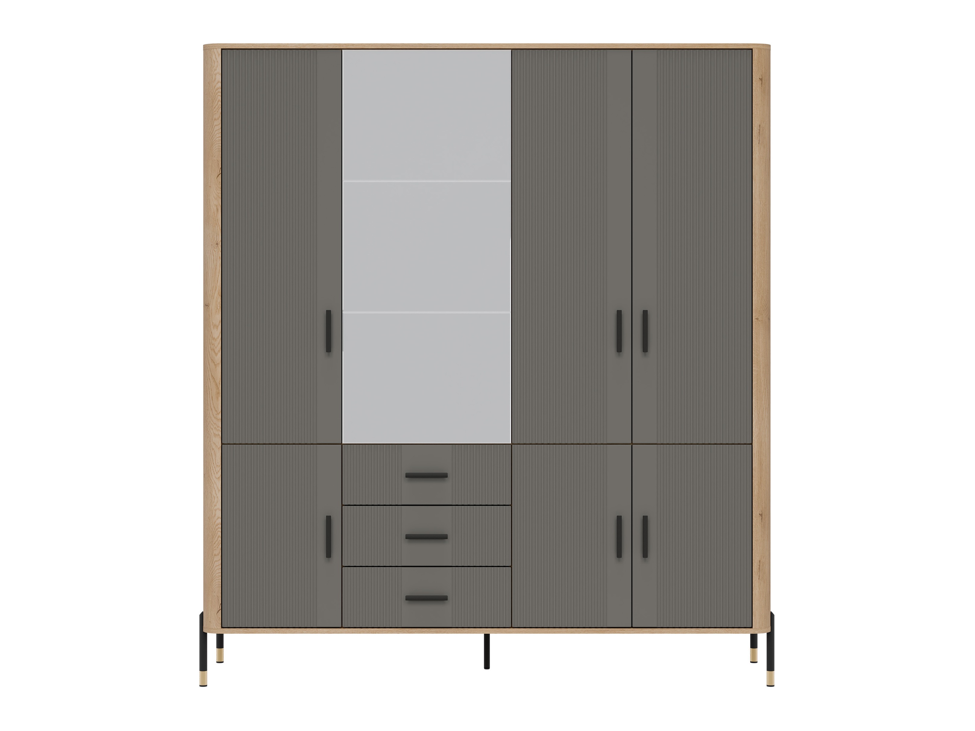 Garderobna omara Flosora 135 (Siva)