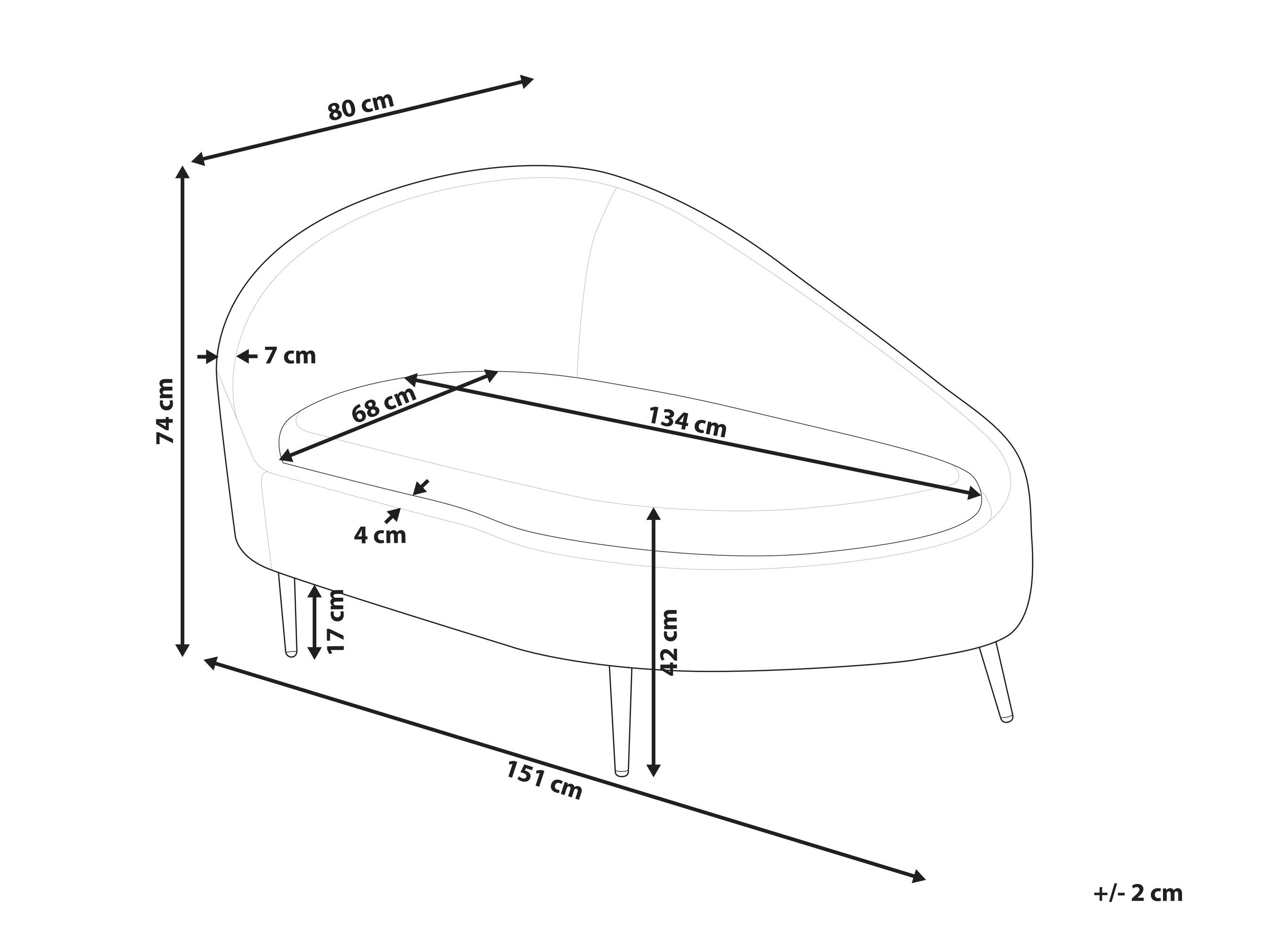 Počivalnik Berwyn 2787 (Svetlo rjava)