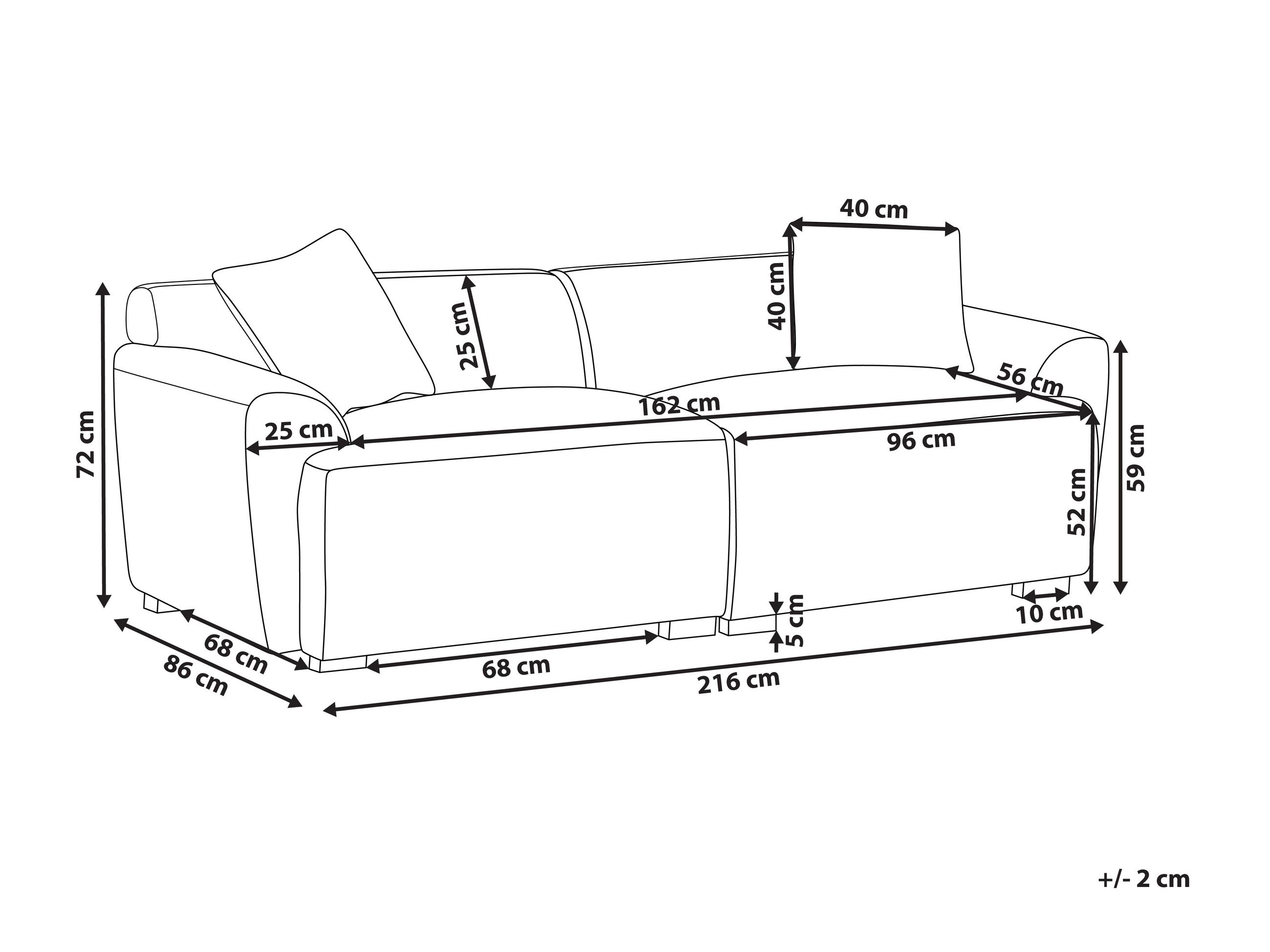 Kavč Berwyn 2796 (Bela)