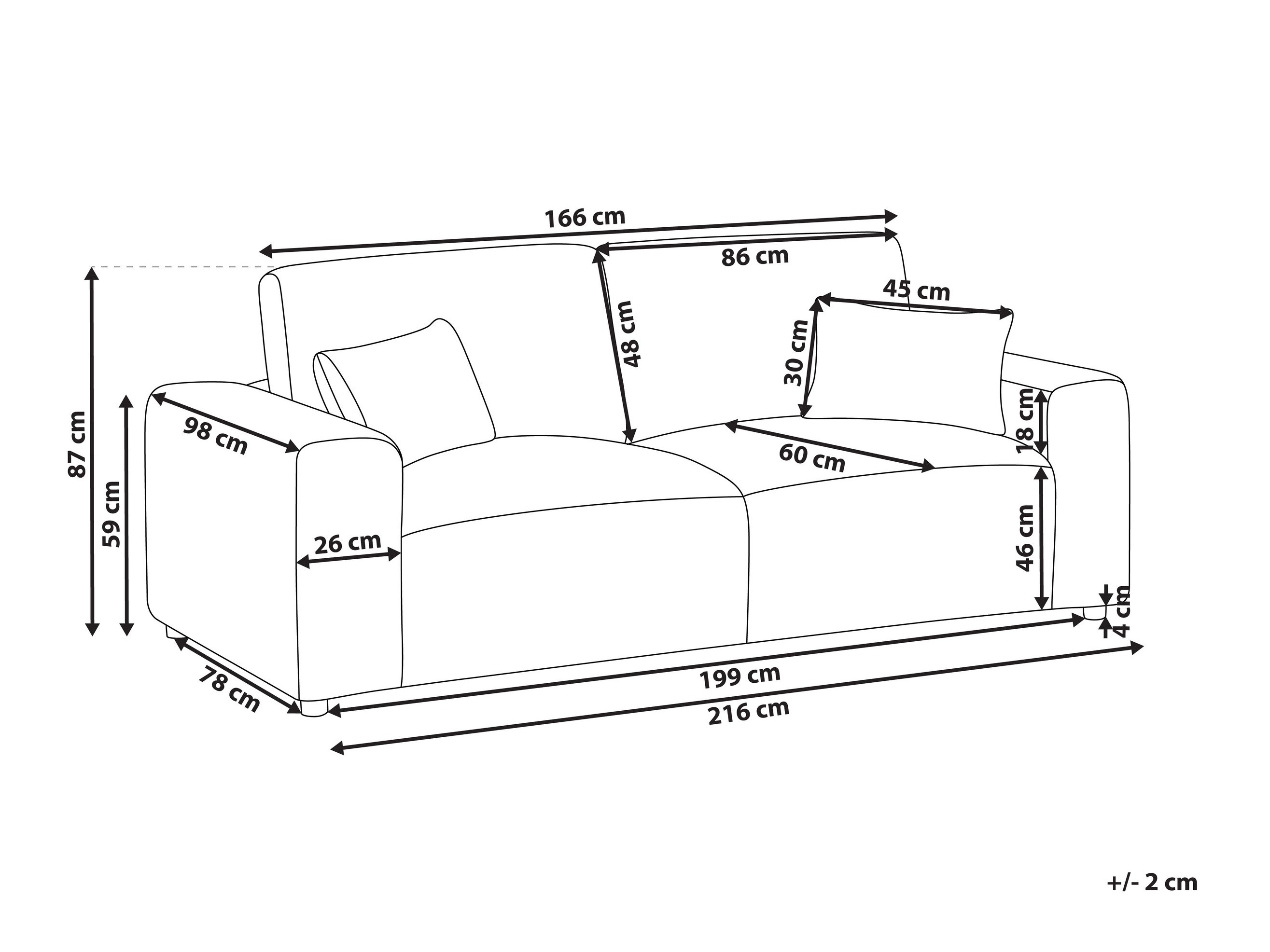 Kavč Berwyn 2797 (Siva)