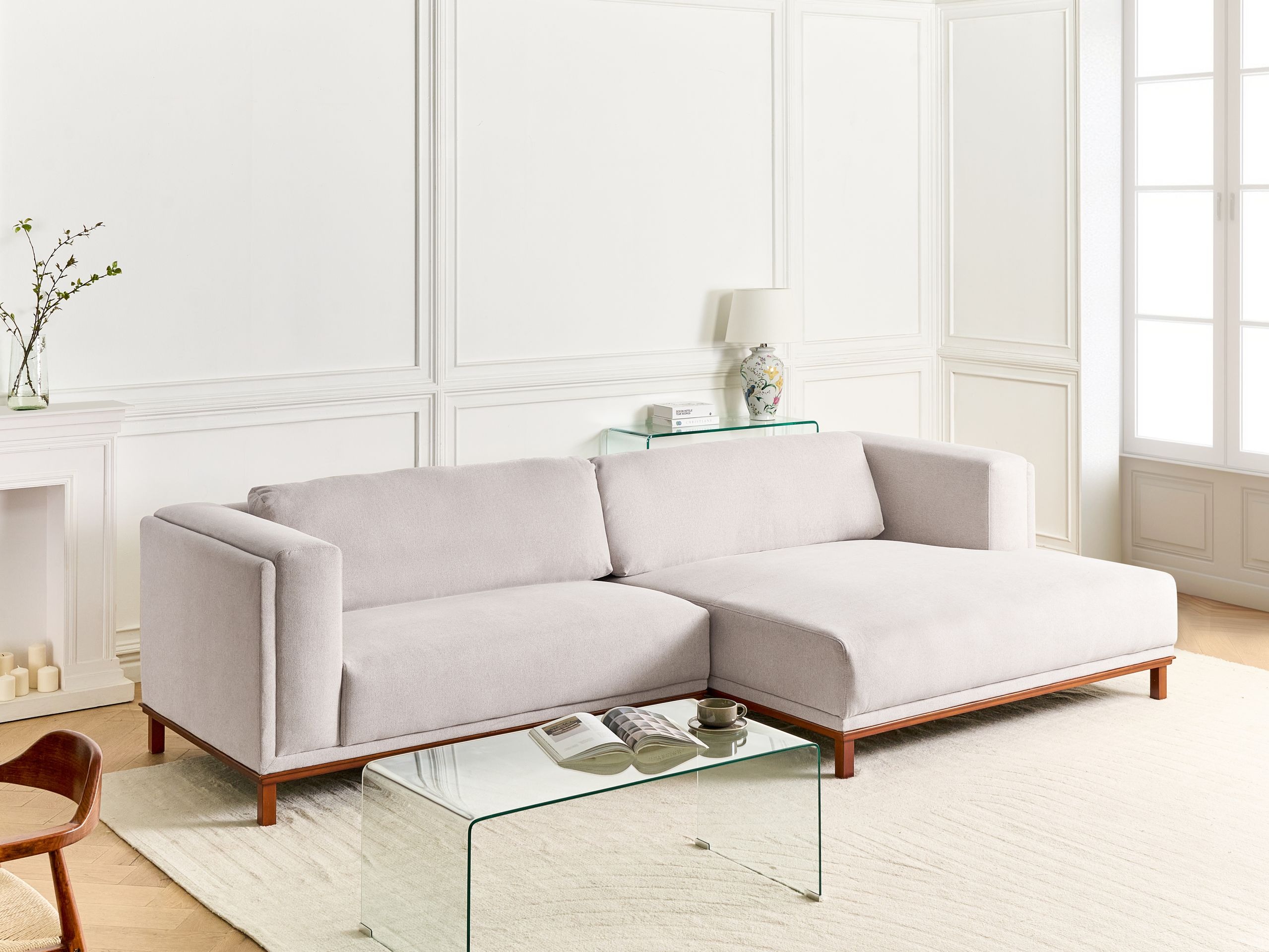 Kotna garnitura Berwyn 2798 (Svetlo bež)