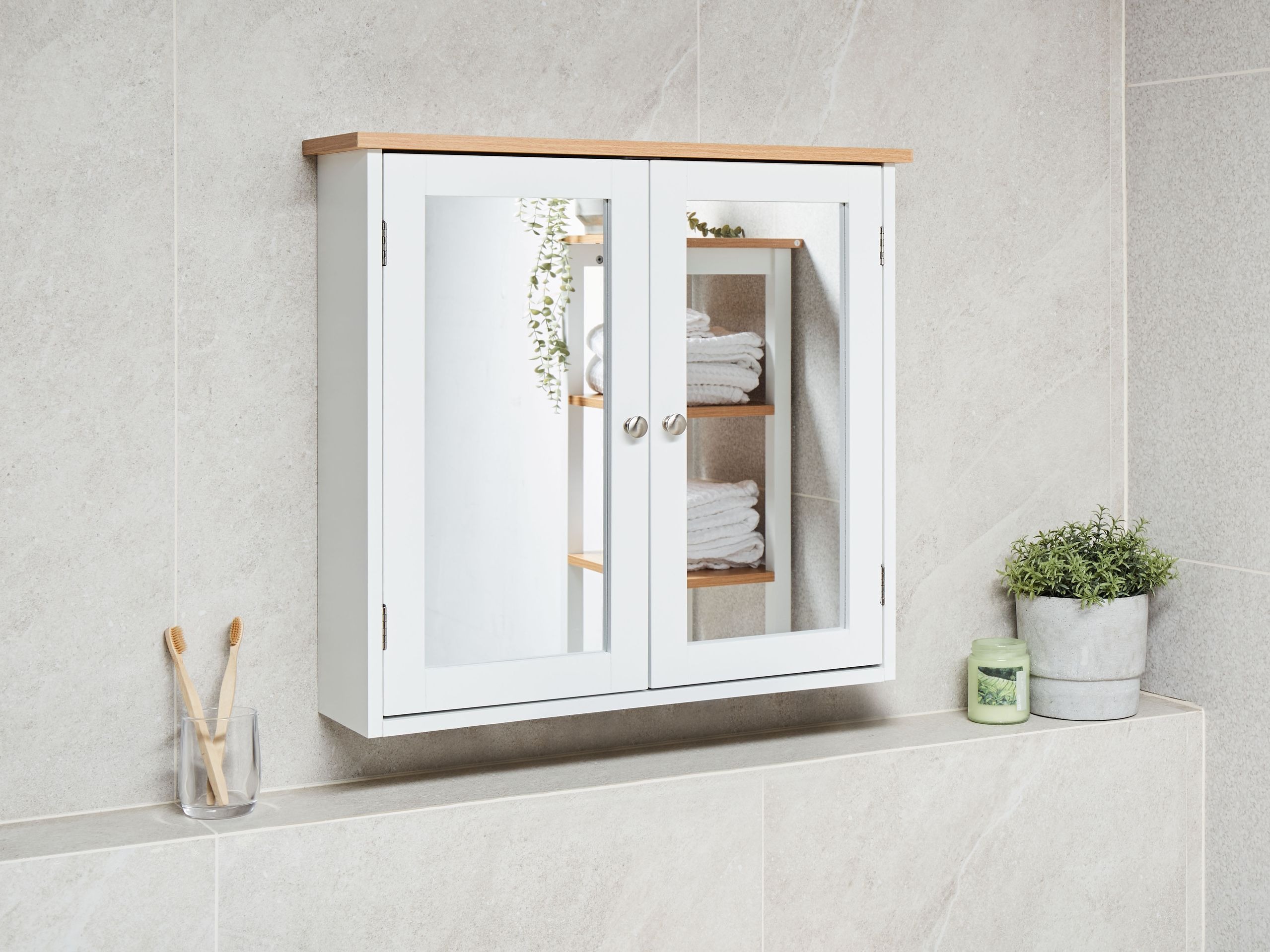 Kopalniška omarica z ogledalom Berwyn 2800