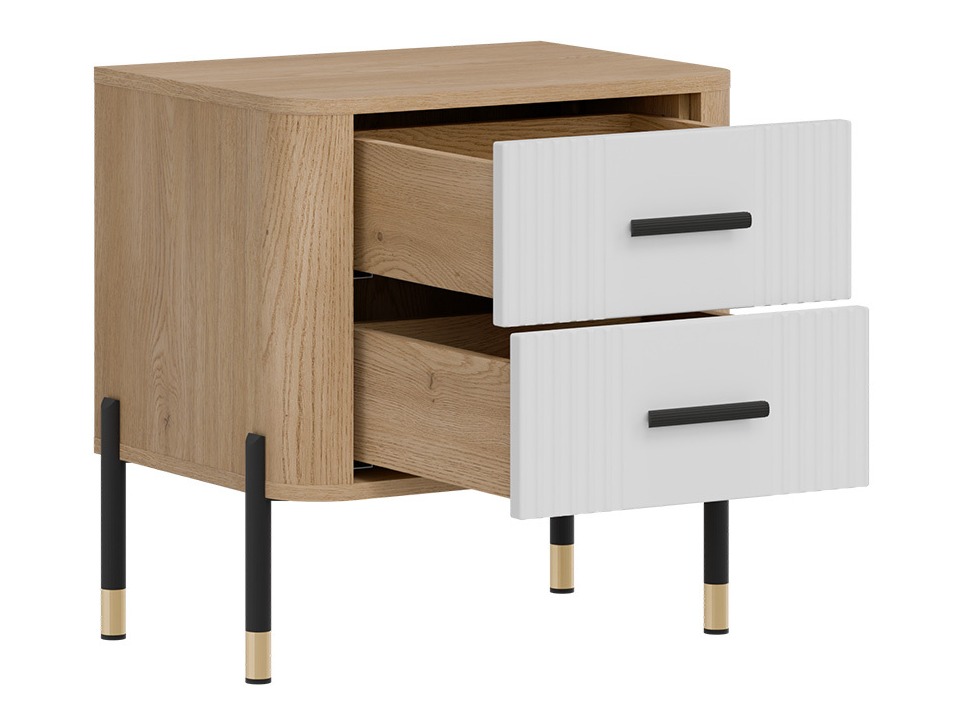 Nočna omarica Flosora 140 (Bela)