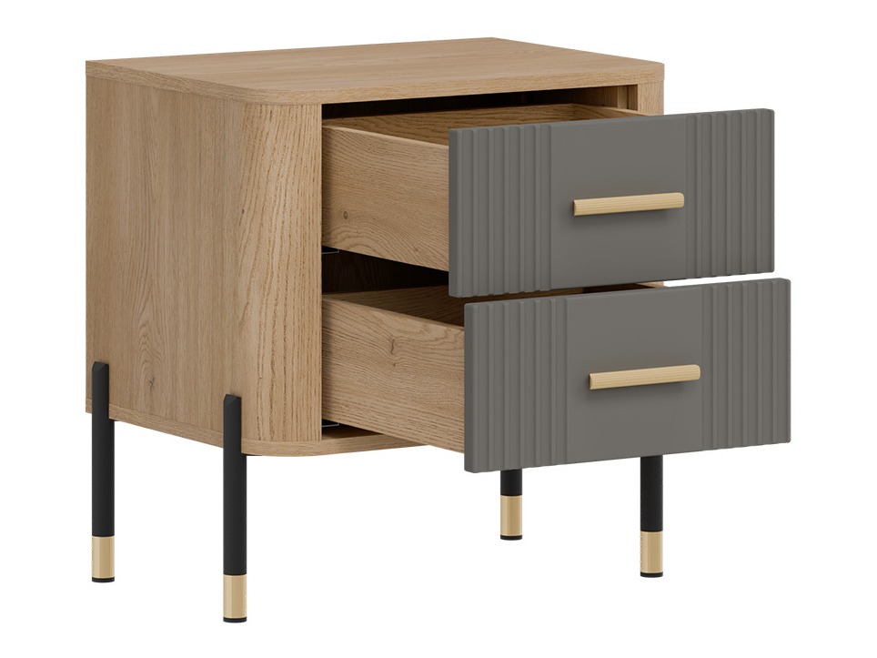 Nočna omarica Flosora 140 (Siva)