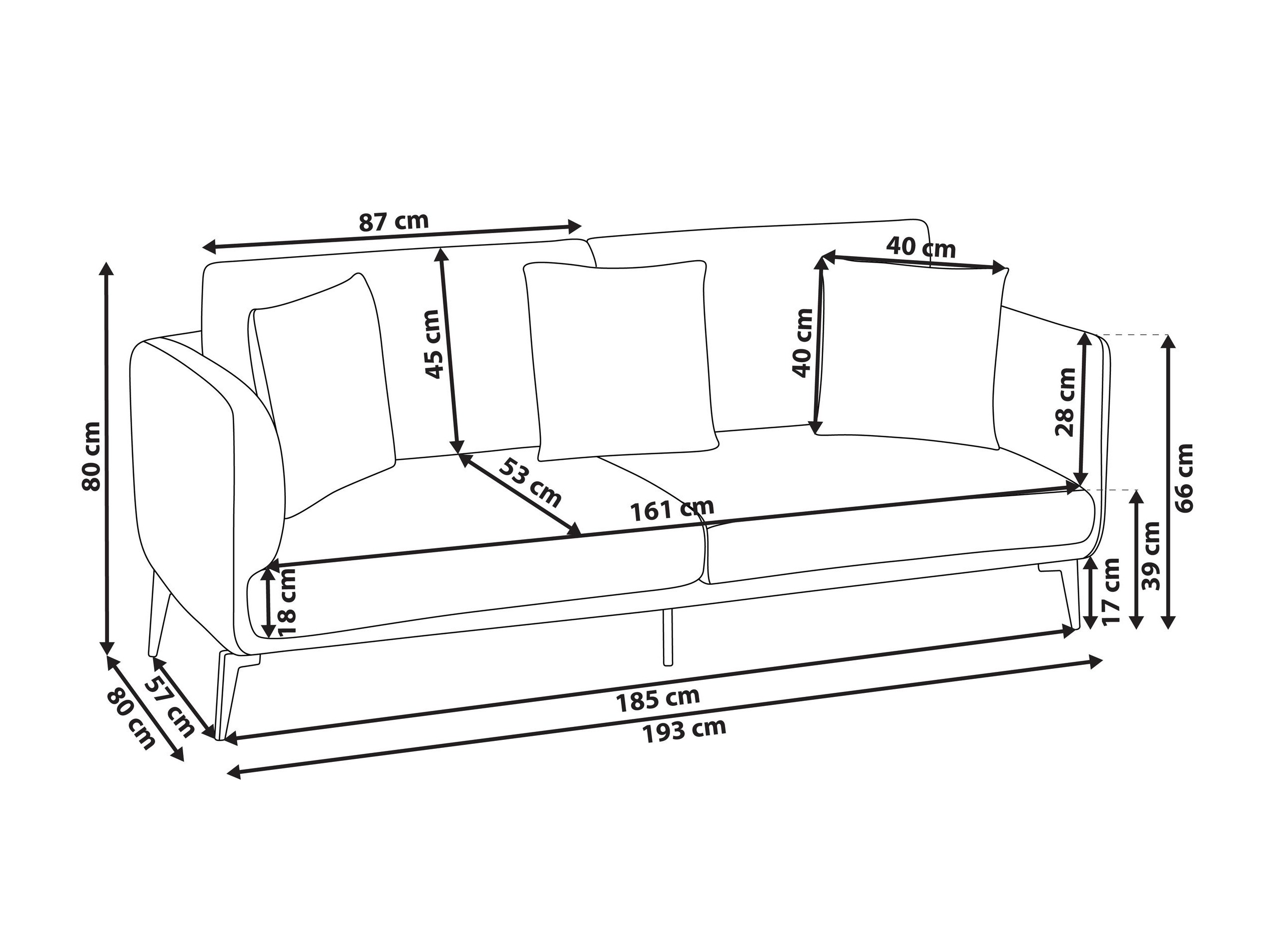 Kavč Berwyn 2807 (Siva)