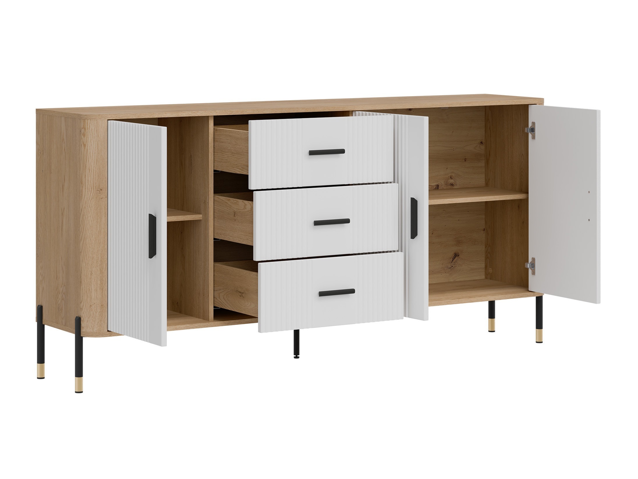 Komplet za dnevno sobo Flosora 147 (Bela)