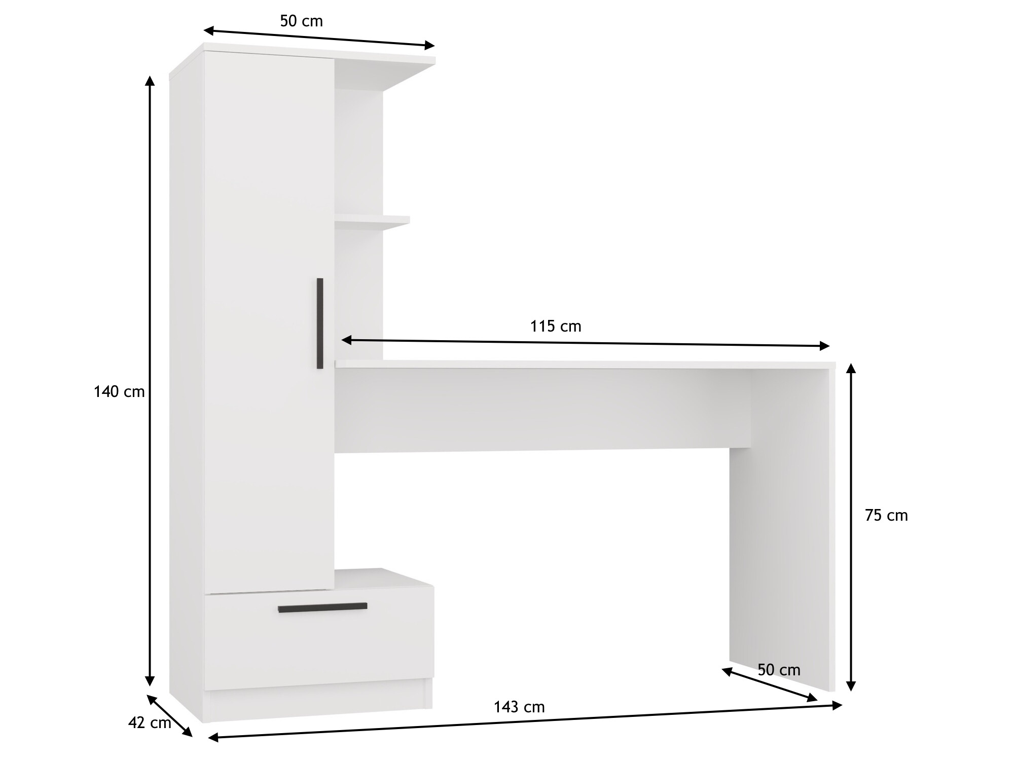 Pisalna miza Mandeville 321 (Artisan hrast)