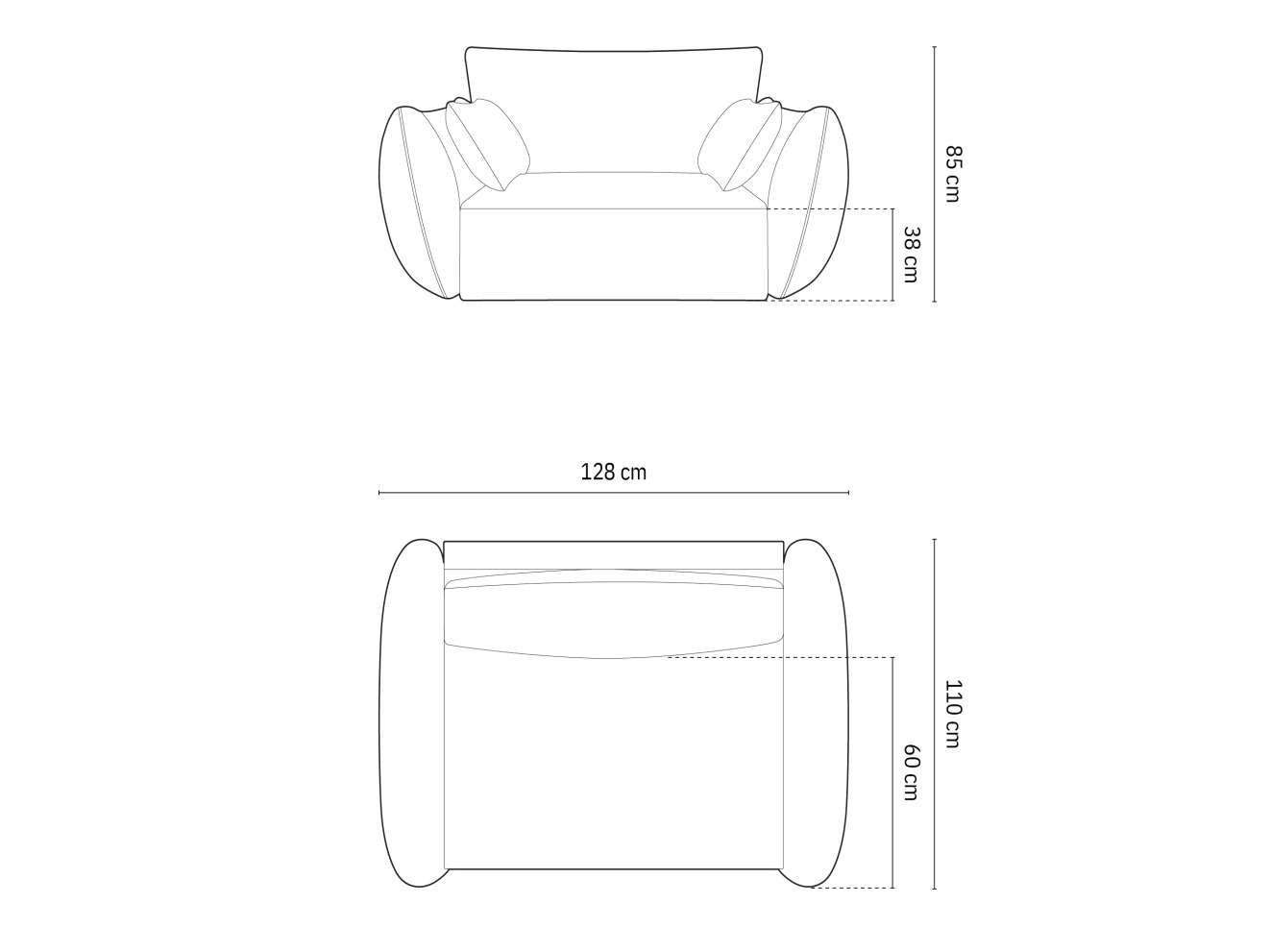 Fotelj Belenoe 103 (Bluvel 40)