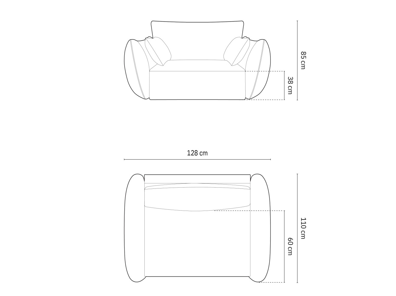 Fotelj Delflou 103 (Bluvel 22)