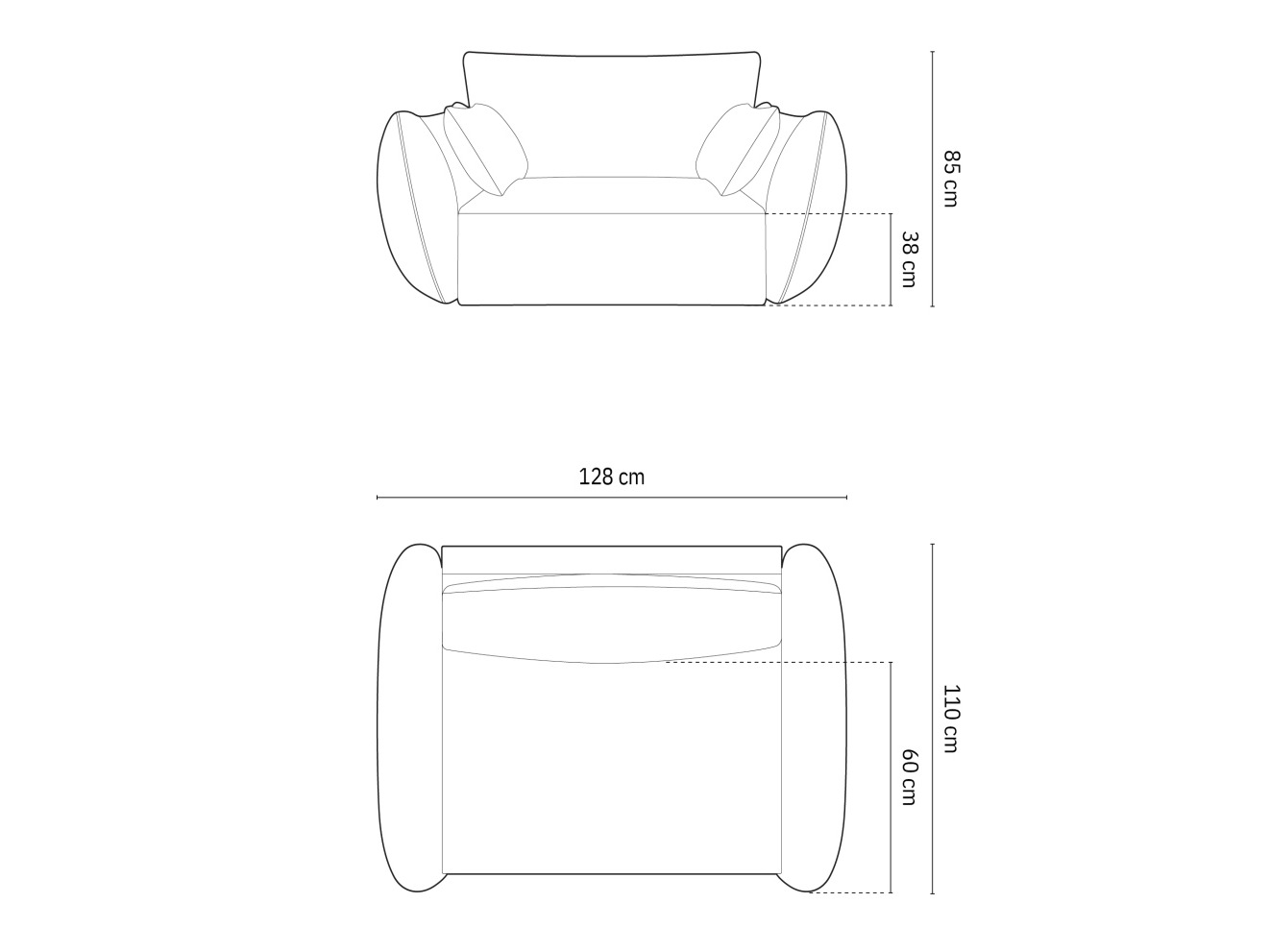 Fotelj Delflou 103 (Bluvel 28)