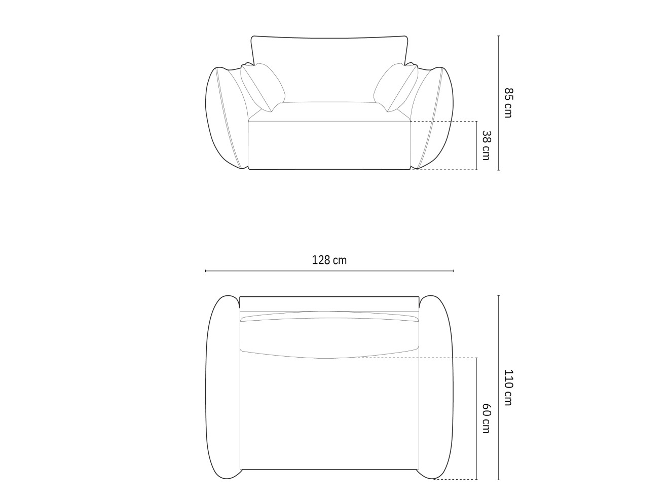 Fotelj Delflou 103 (Bluvel 78)