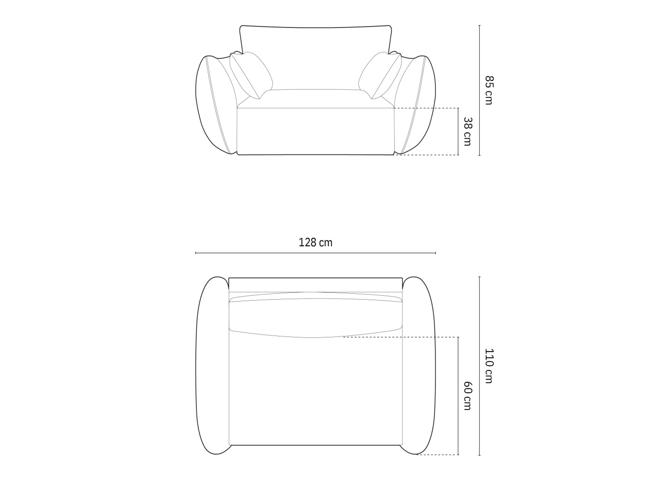 Fotelj Delflou 103 (Bluvel 86)