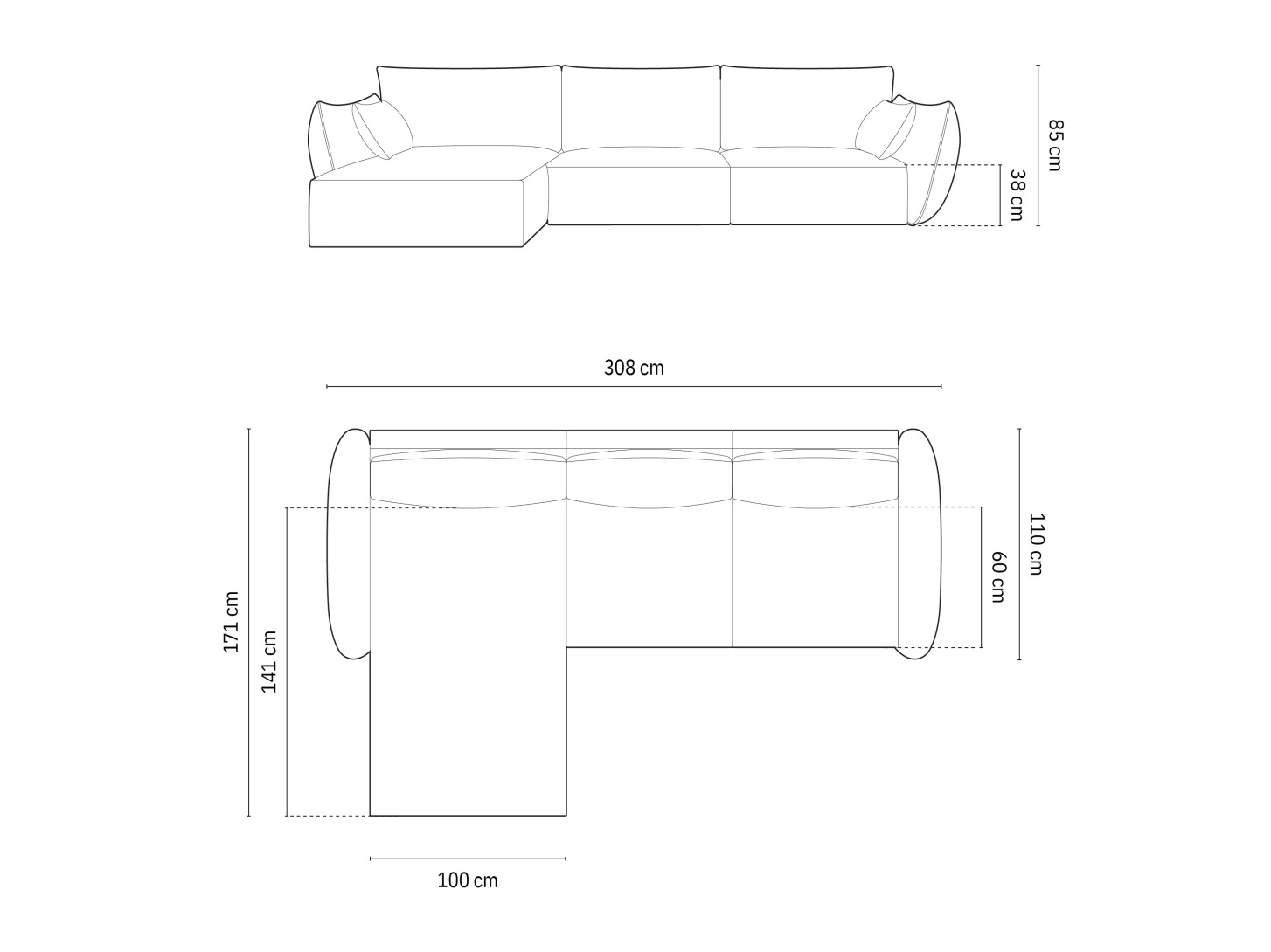 Kotna garnitura Belenoe 105 (Bluvel 68)