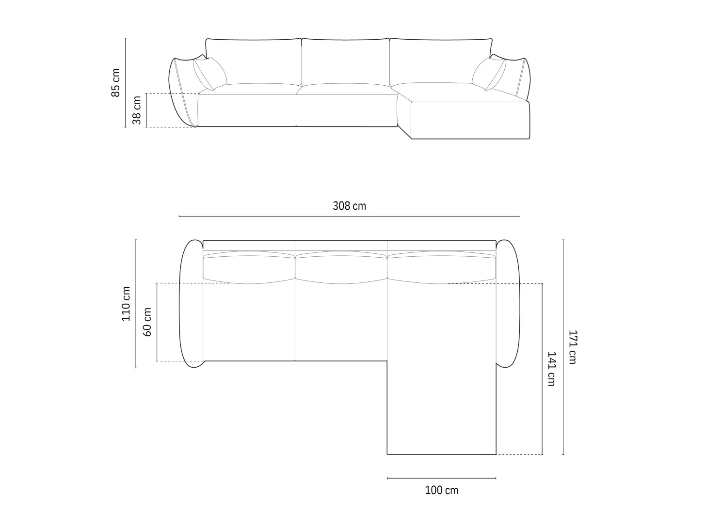 Kotna garnitura Delflou 105 (Over The Horizon 08)