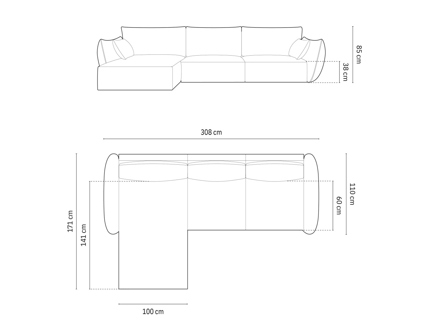 Kotna garnitura Delflou 105 (Over The Horizon 38)