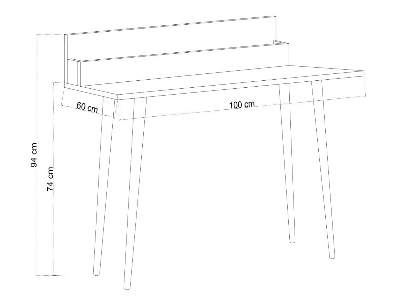 Pisalna miza Asheboro 180