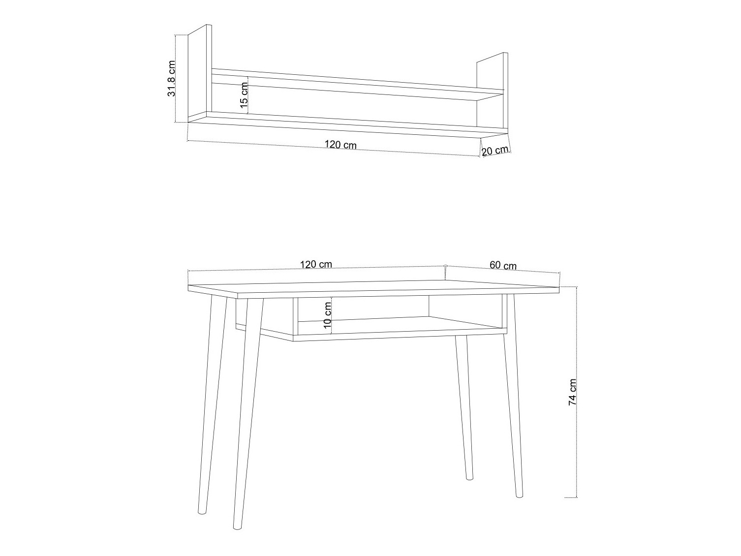 Pisalna miza Asheboro 181