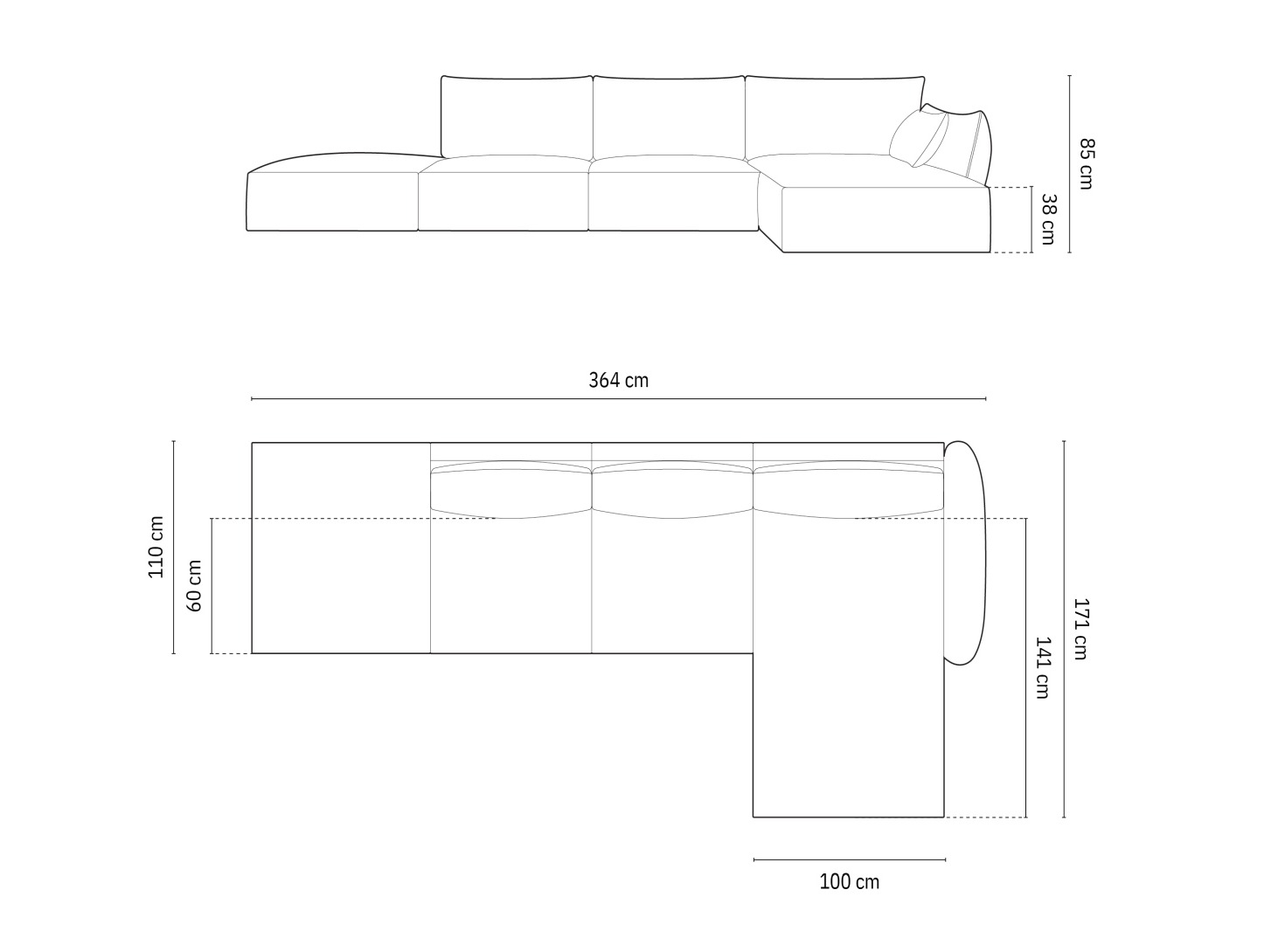 Kotna garnitura Delflou 107 (Bluvel 86)
