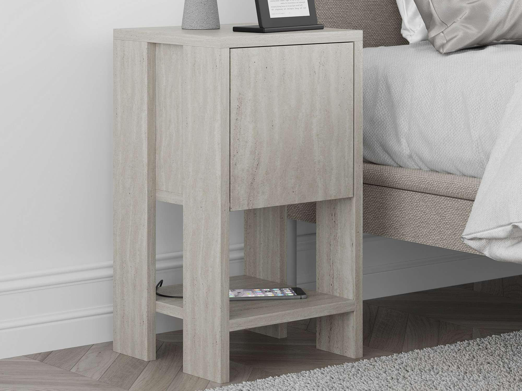 Nočna omarica Kailua 398 (Svetel travertin)