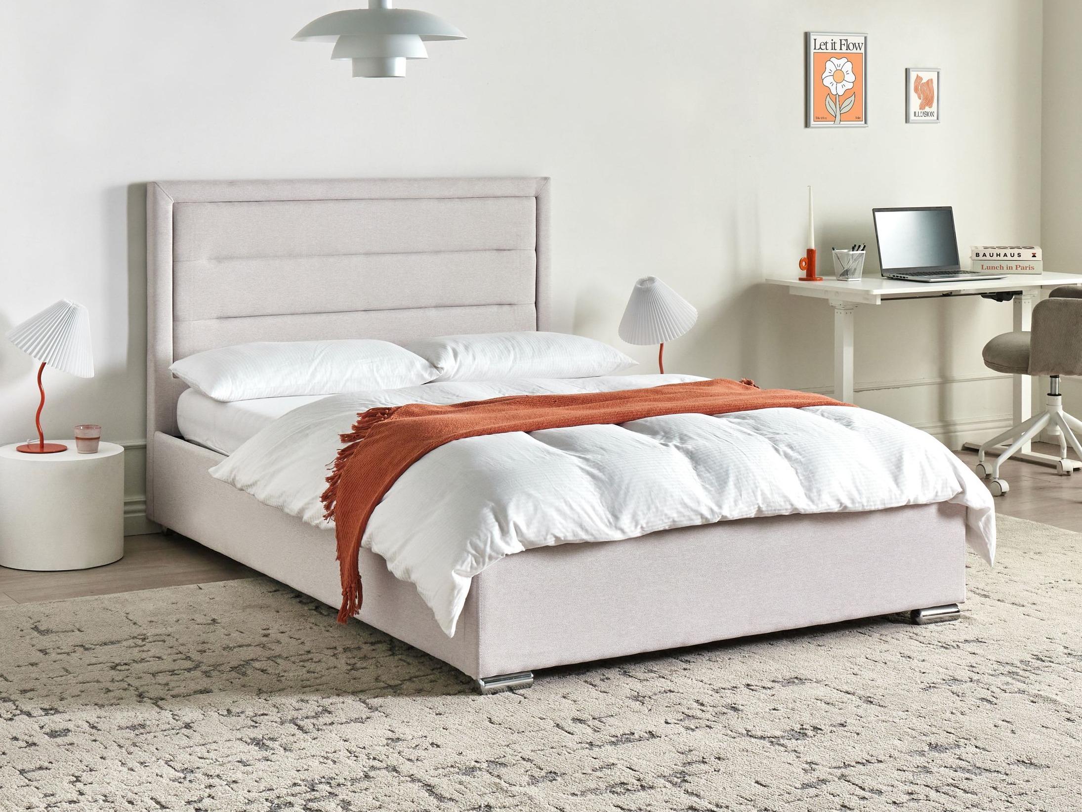 Postelja Berwyn 1218 (Svetlo bež)