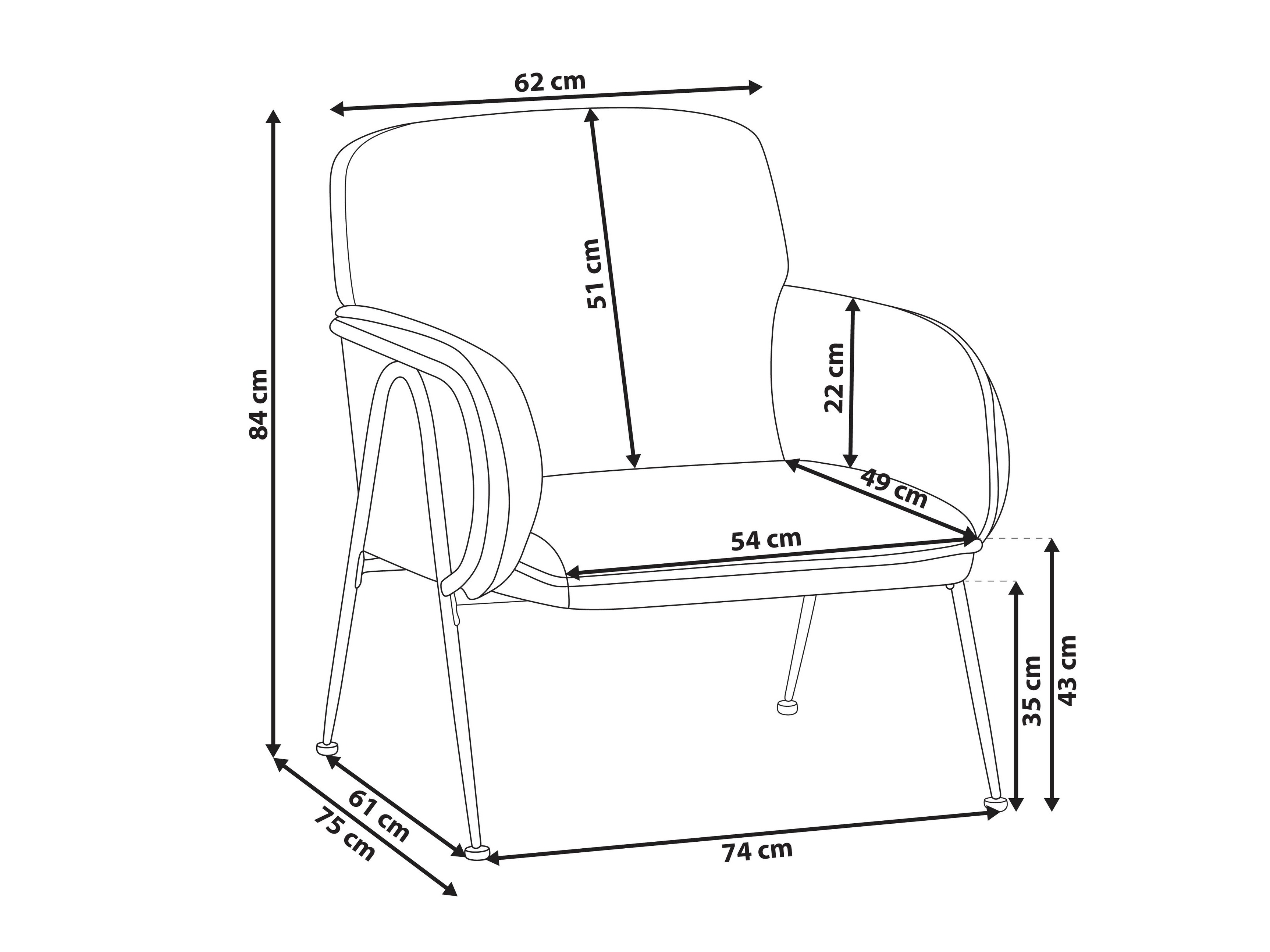 Fotelj Berwyn 2815 (Siva)