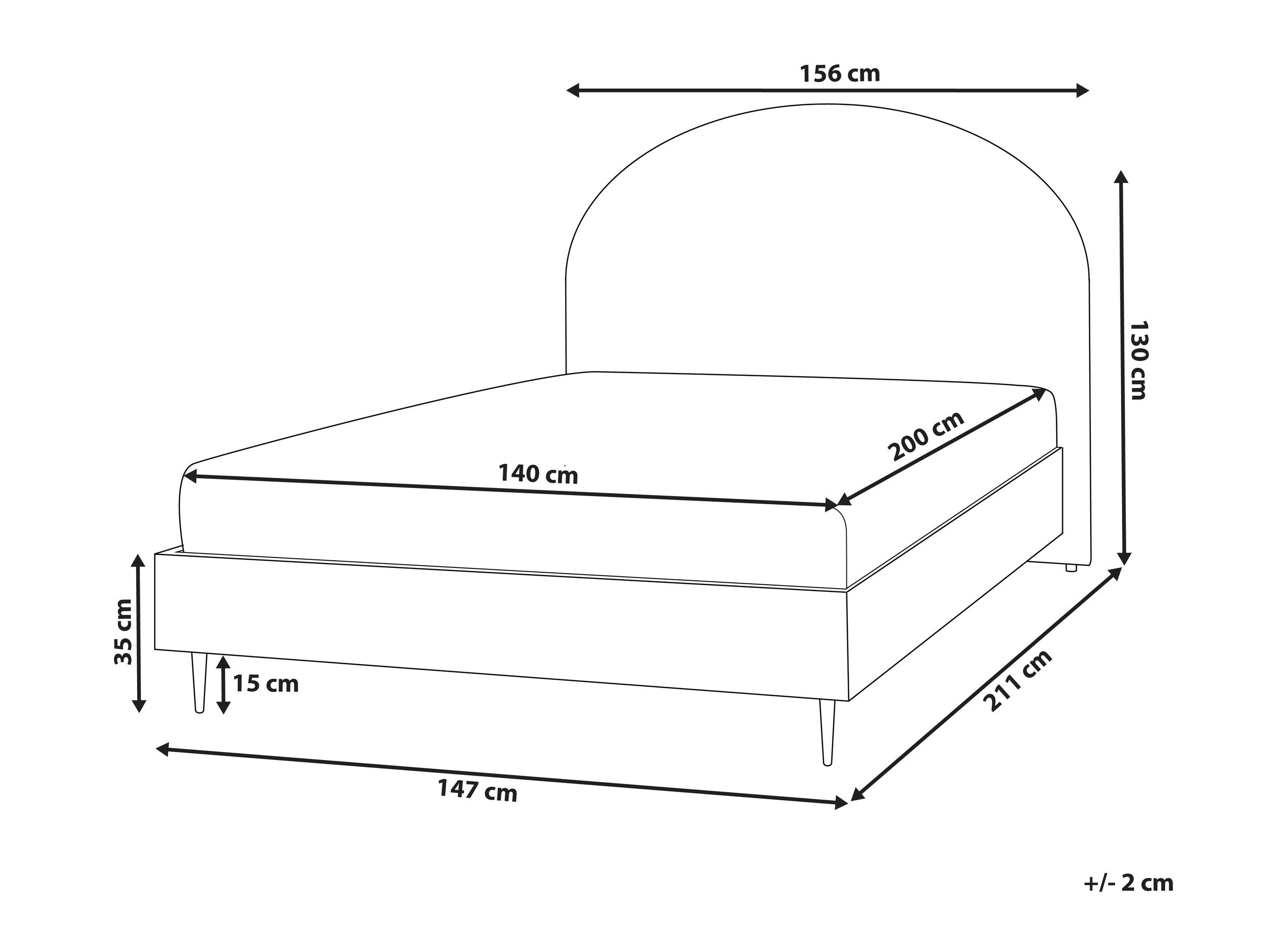 Postelja Berwyn 591 (Bež)