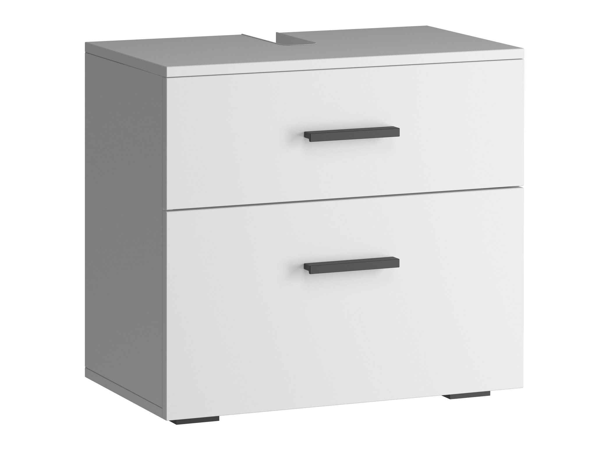 Prostostoječa kopalniška omarica za umivalnik Larlori 100 (Bela)