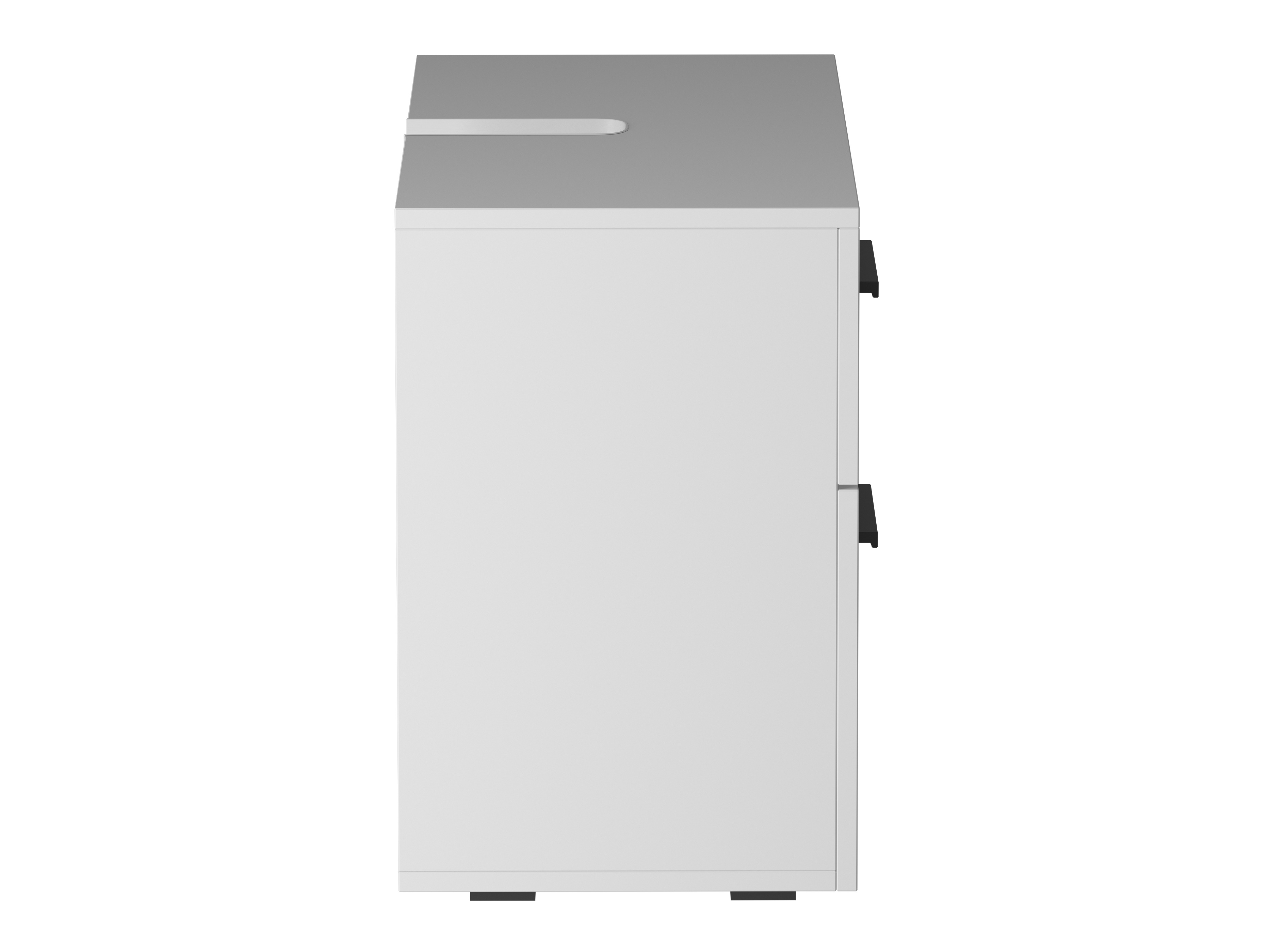 Prostostoječa kopalniška omarica za umivalnik Larlori 100 (Bela)